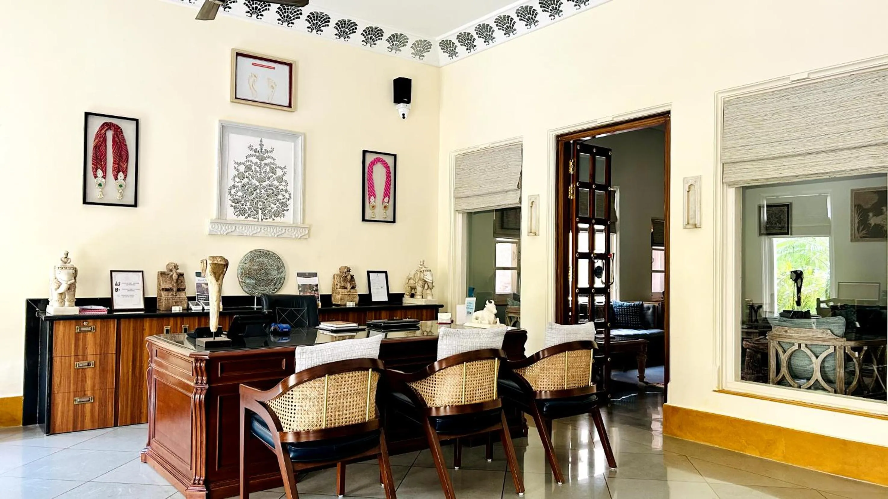 Lobby or reception in THE TRISHALA VILAS (A LUXURY BOUTIQUE HOTEL & SPA)