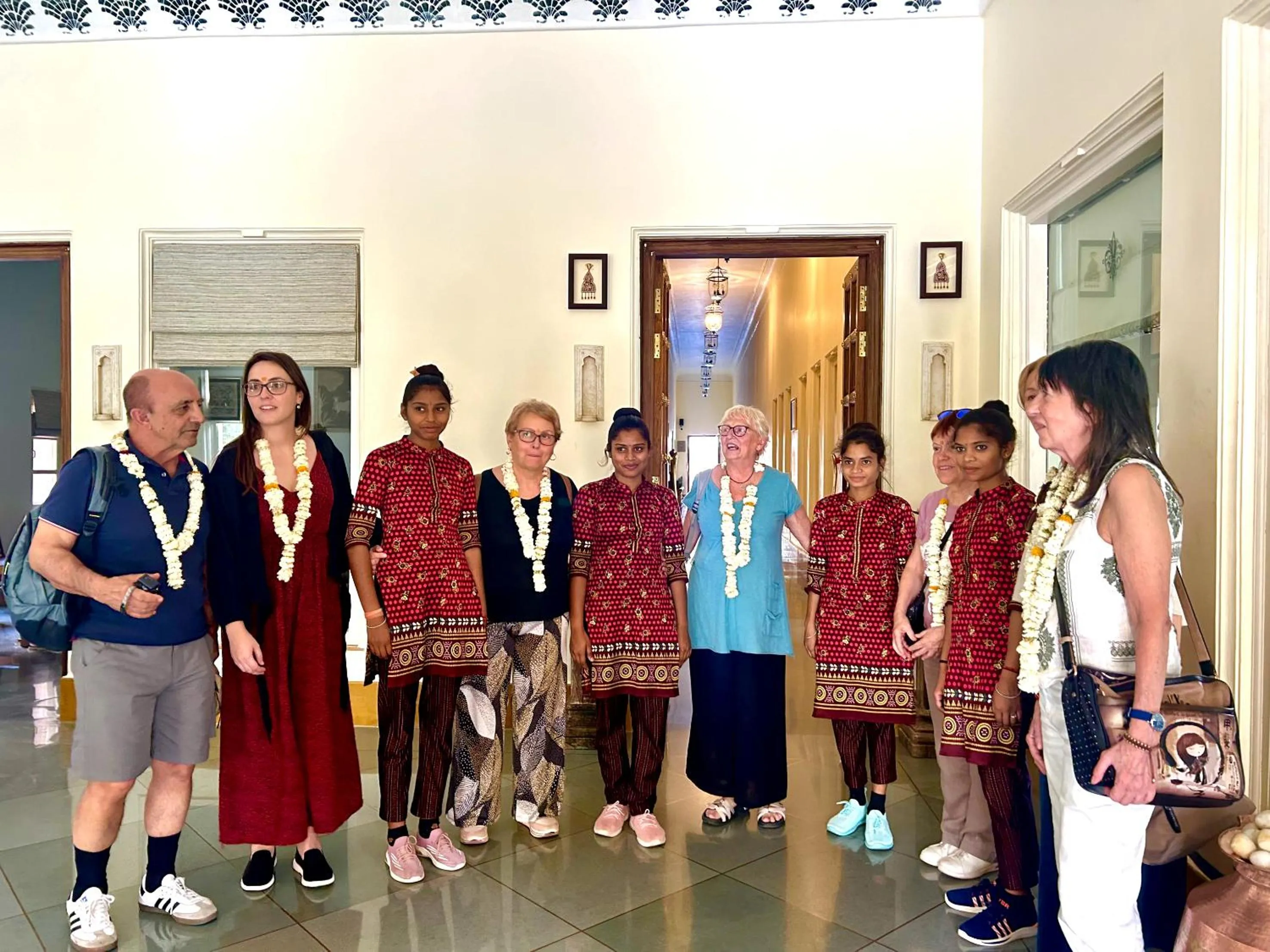 group of guests in THE TRISHALA VILAS (A LUXURY BOUTIQUE HOTEL & SPA)