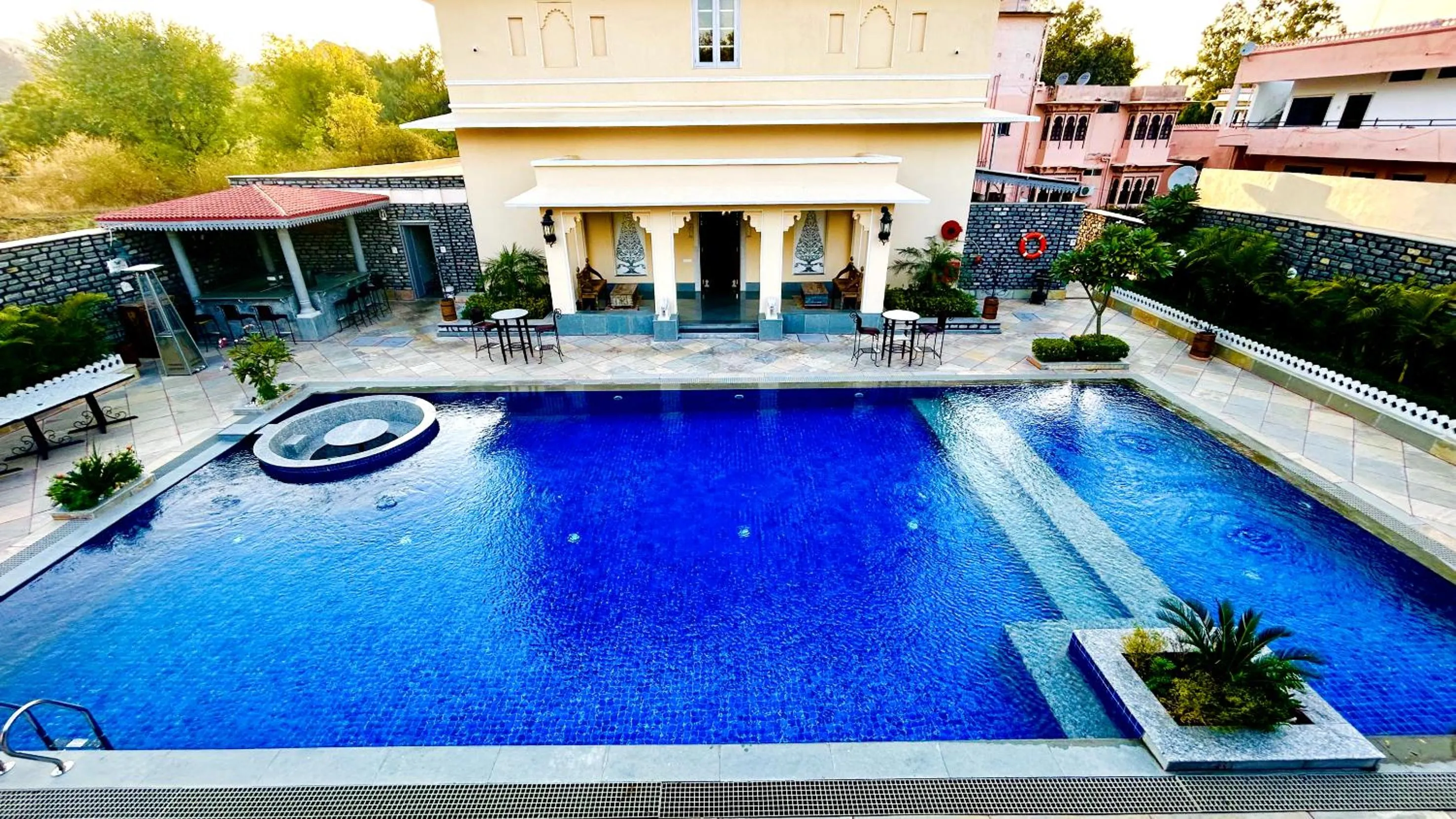 Pool view in THE TRISHALA VILAS (A LUXURY BOUTIQUE HOTEL & SPA)
