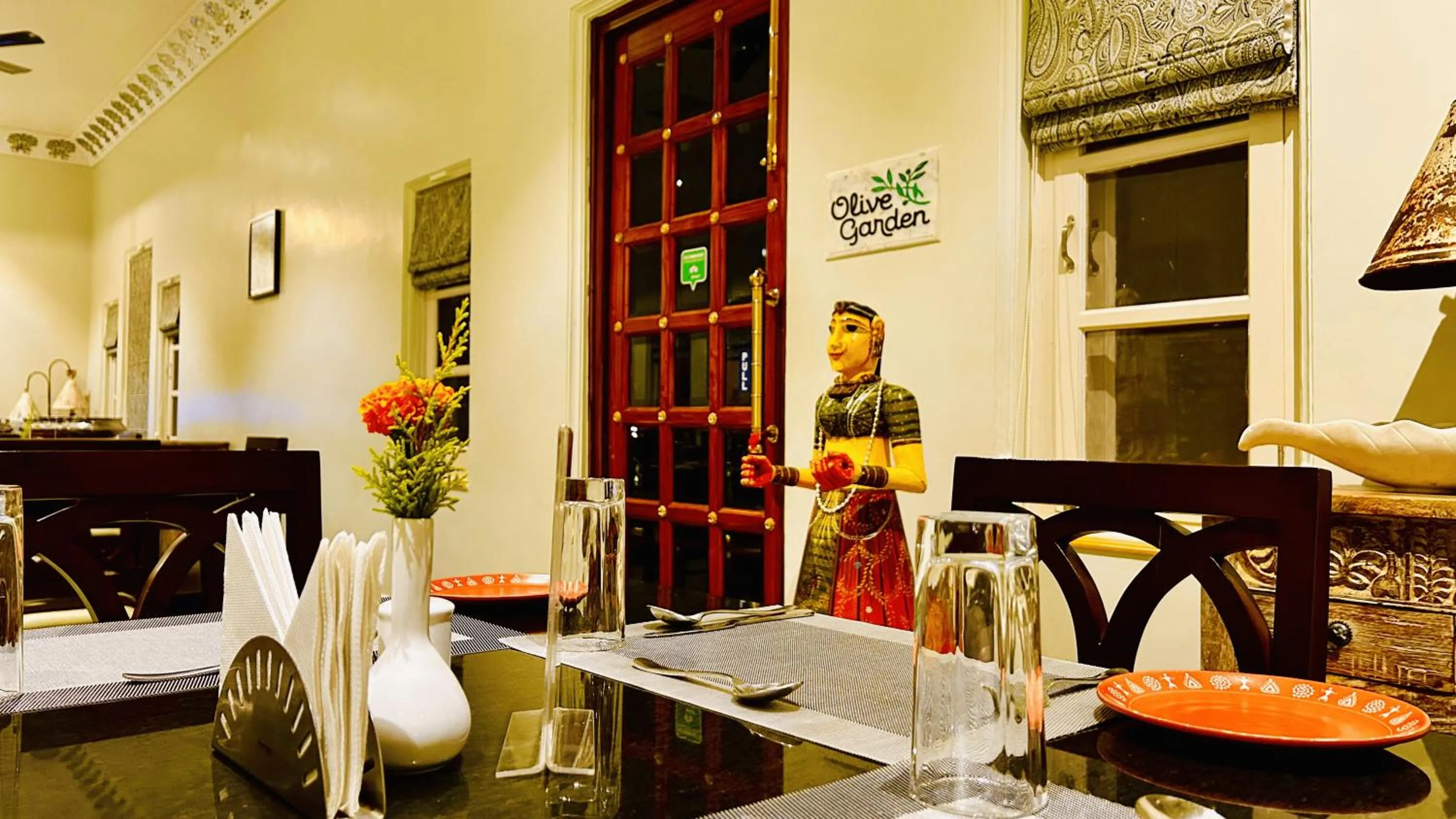 Restaurant/places to eat in THE TRISHALA VILAS (A LUXURY BOUTIQUE HOTEL & SPA)