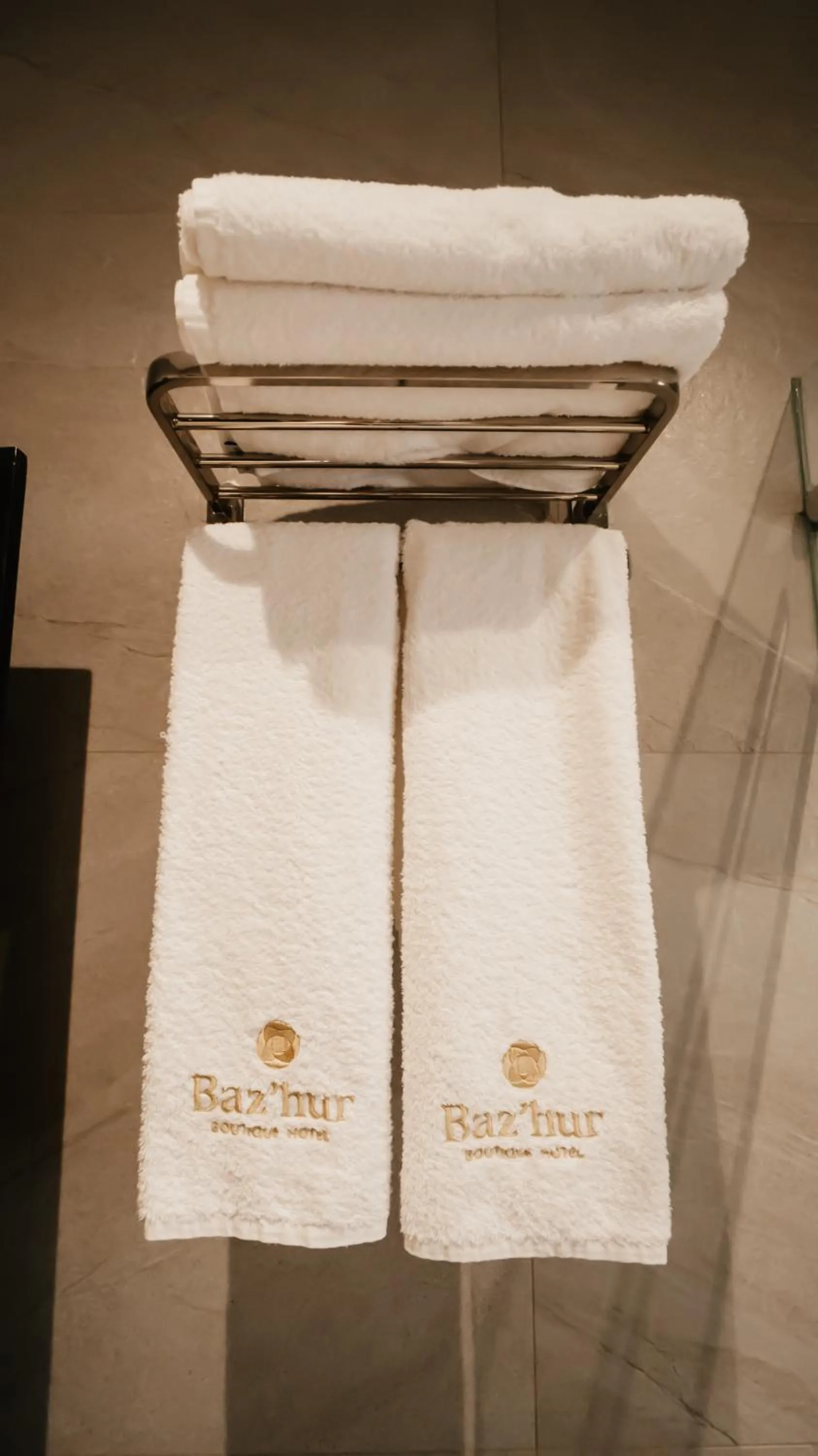 towels in BAZ'HUR Boutique Hotel