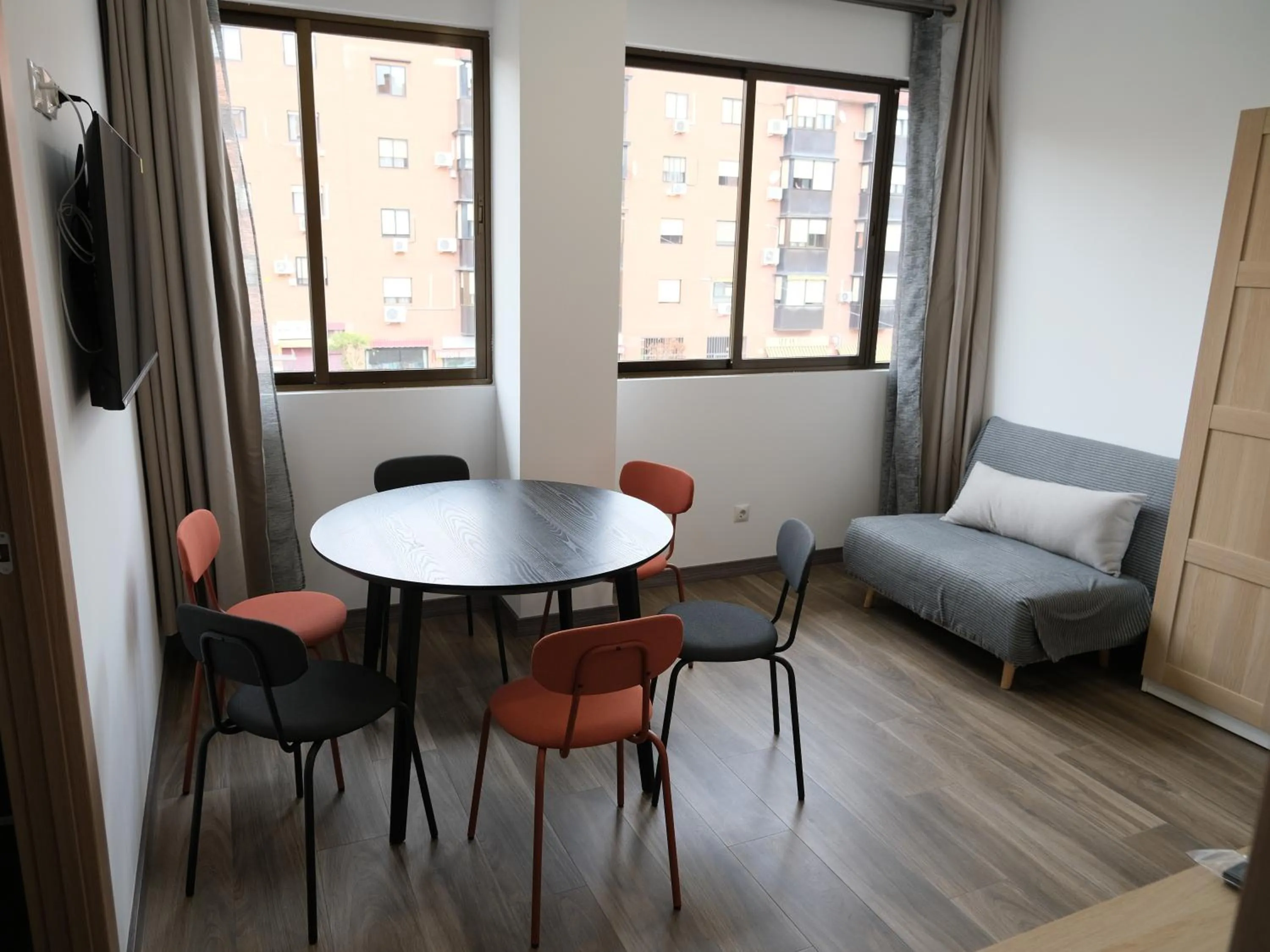 Living room, Bed in Alianza Suites
