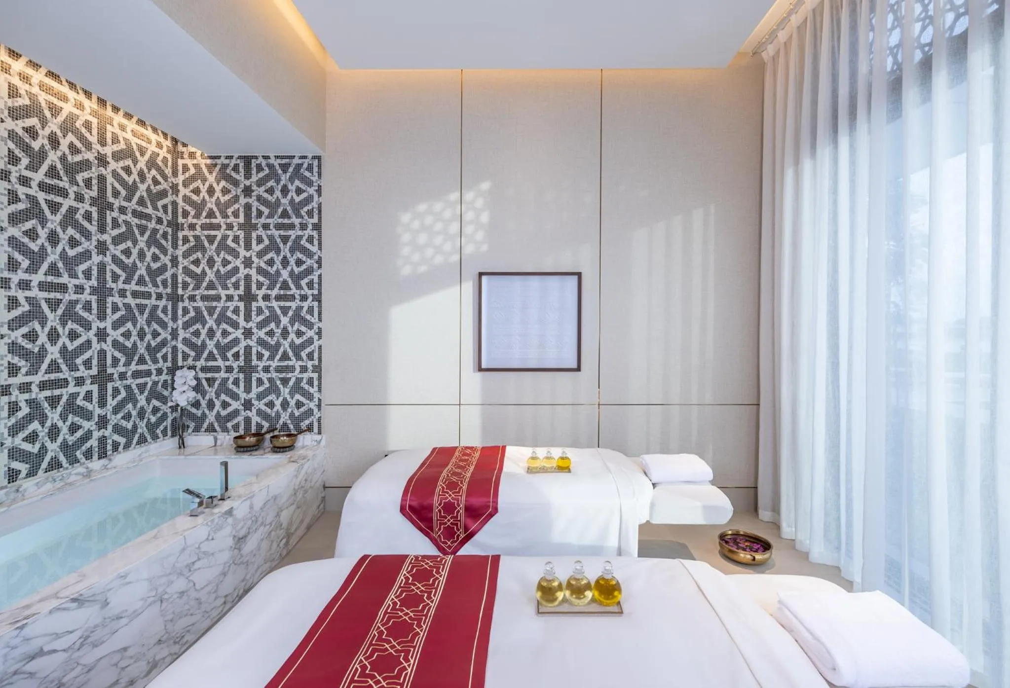 Spa and wellness centre/facilities, Bed in Anantara Mina Ras Al Khaimah Resort