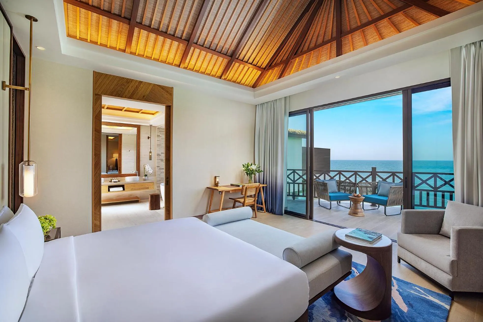 View (from property/room), Bed in Anantara Mina Ras Al Khaimah Resort