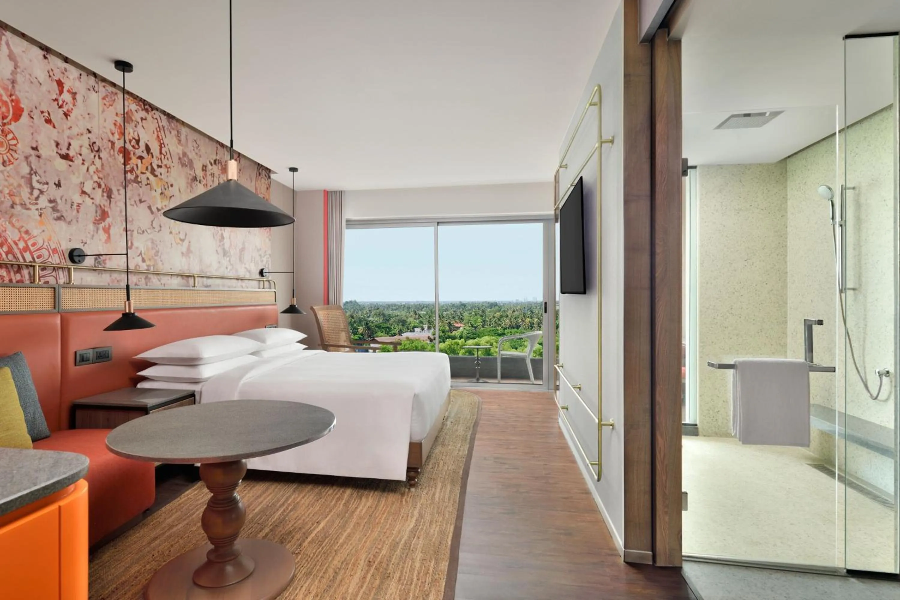 Photo of the whole room, Bed in The Artiste, Kochi, A Tribute Portfolio Hotel , Forum Mall