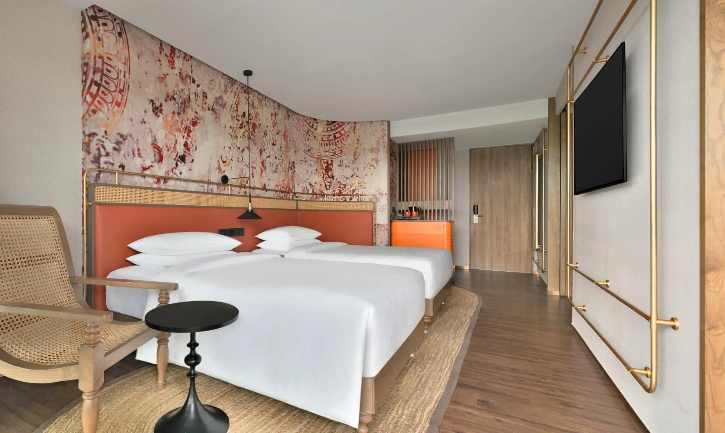 Shower, Bed in The Artiste, Kochi, A Tribute Portfolio Hotel , Forum Mall