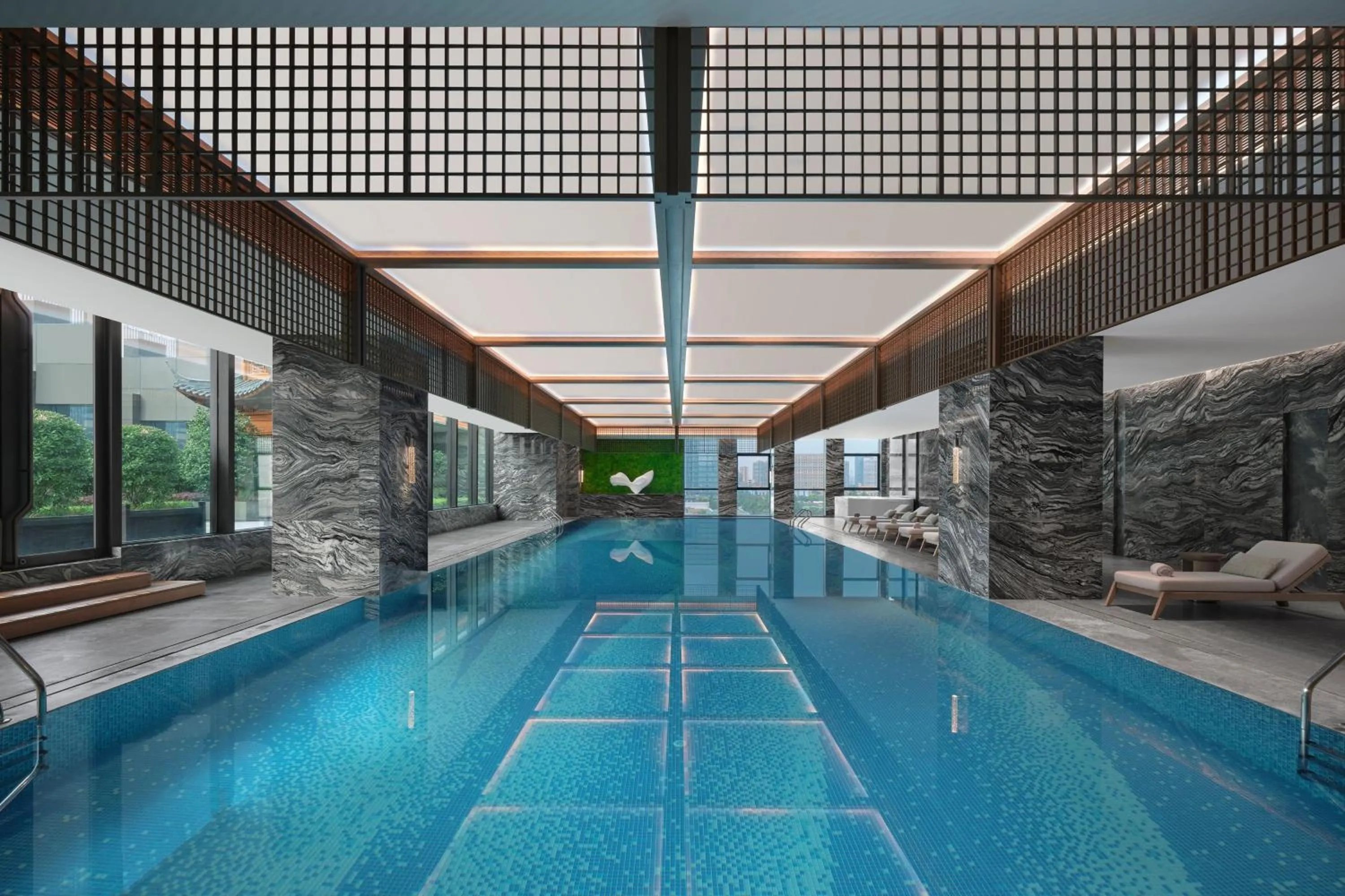 Swimming pool in JW Marriott Hotel Xi'an Southwest