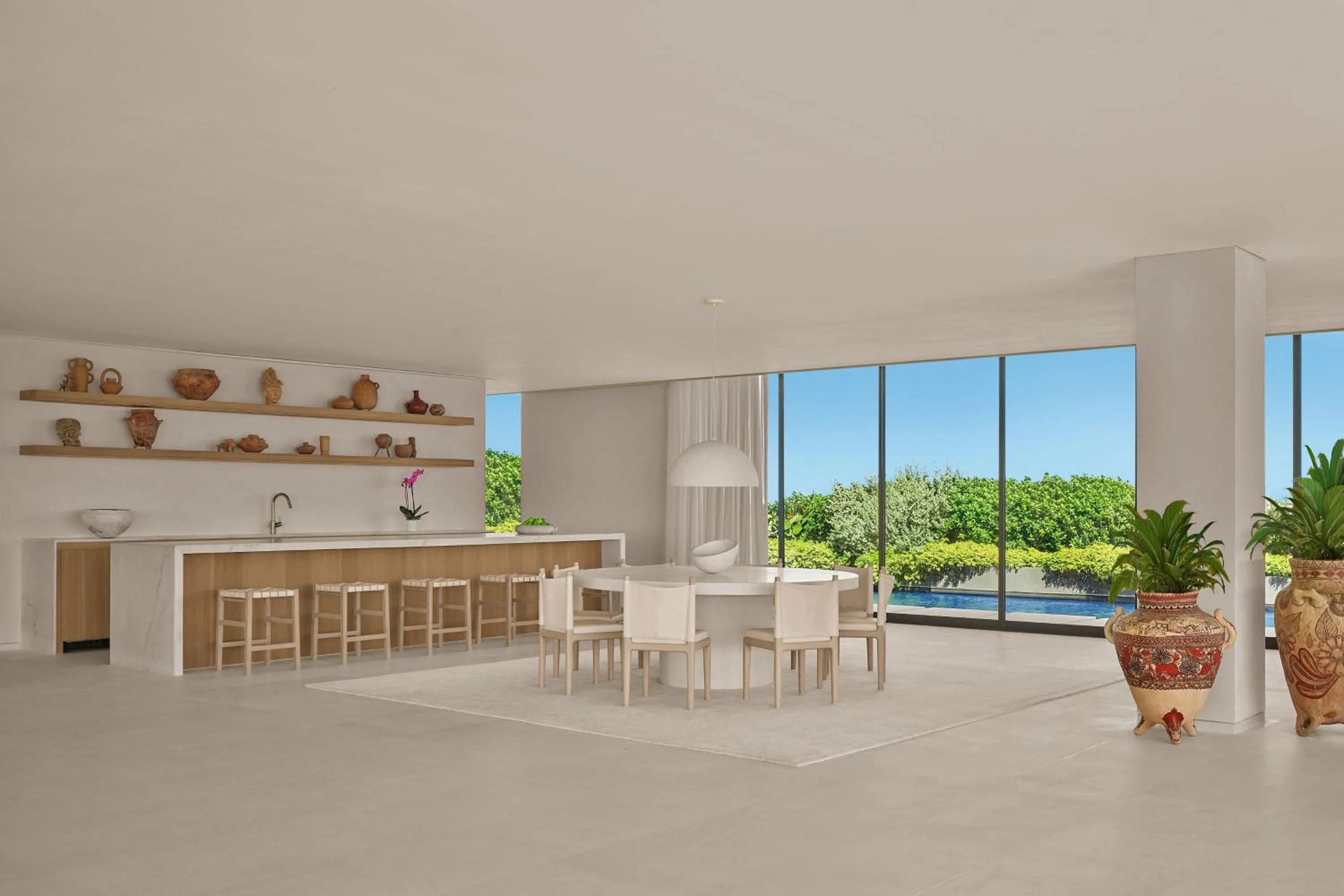 Living room in The Riviera Maya EDITION at Kanai