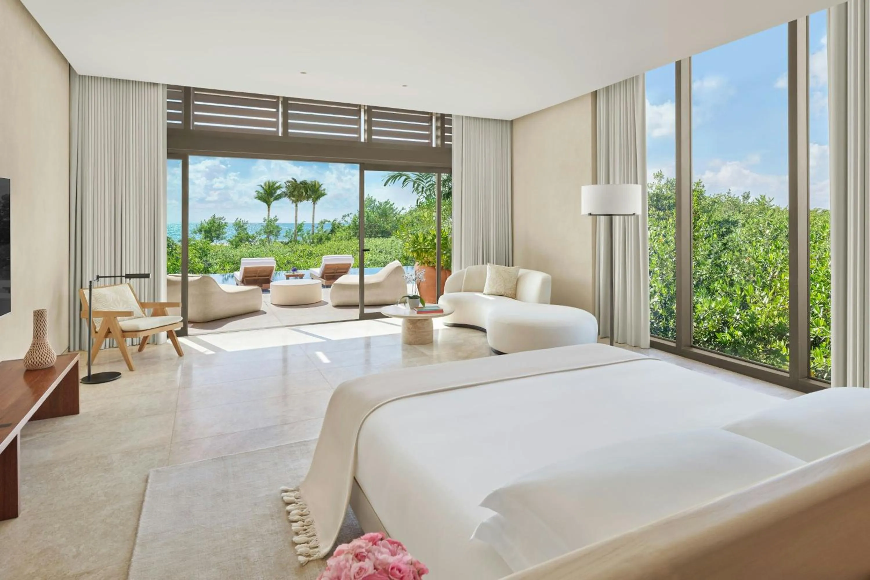 Beach, Bed in The Riviera Maya EDITION at Kanai