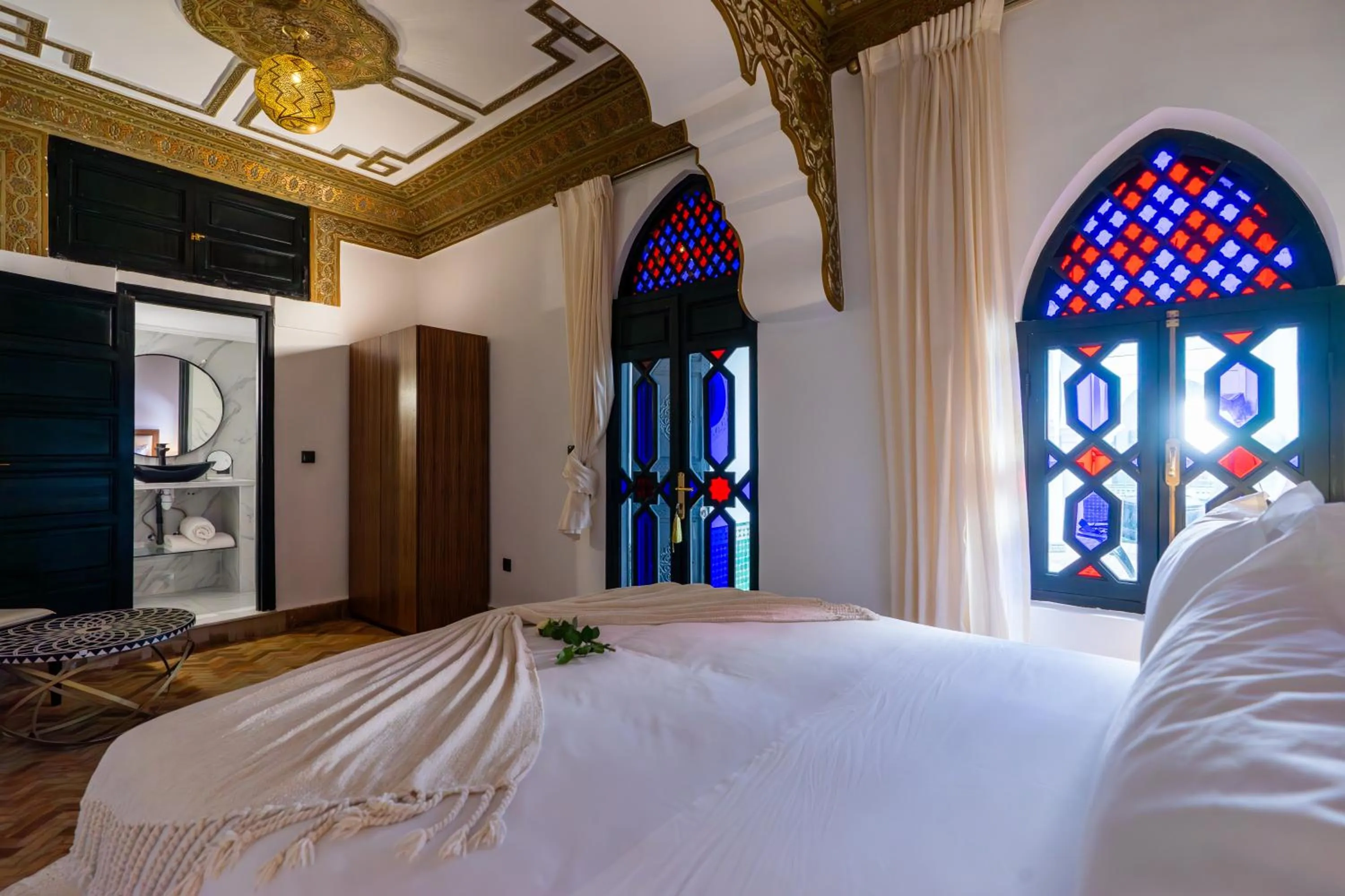 Bed in The Grand Riad and Spa