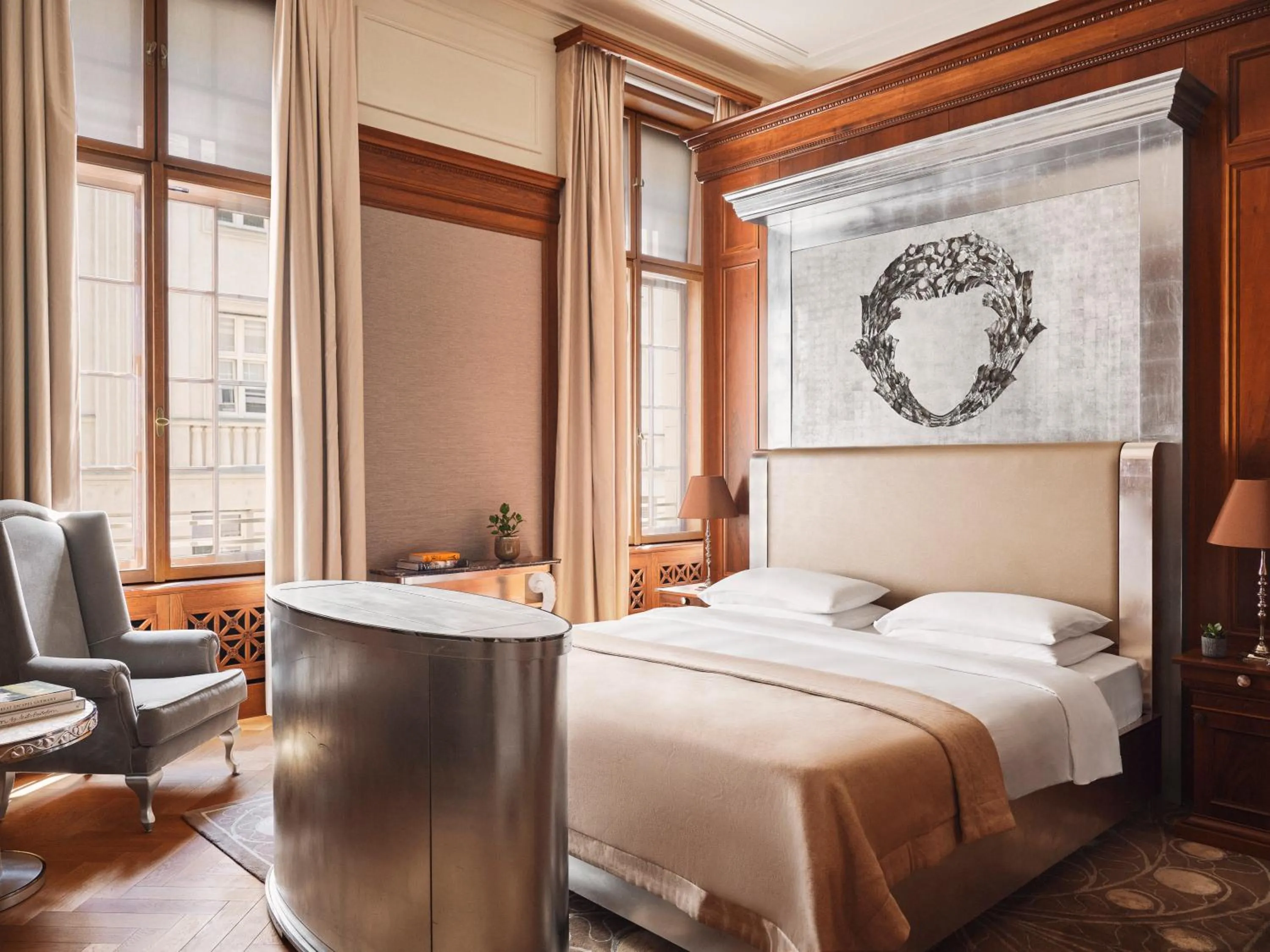 Bed in Park Hyatt Vienna