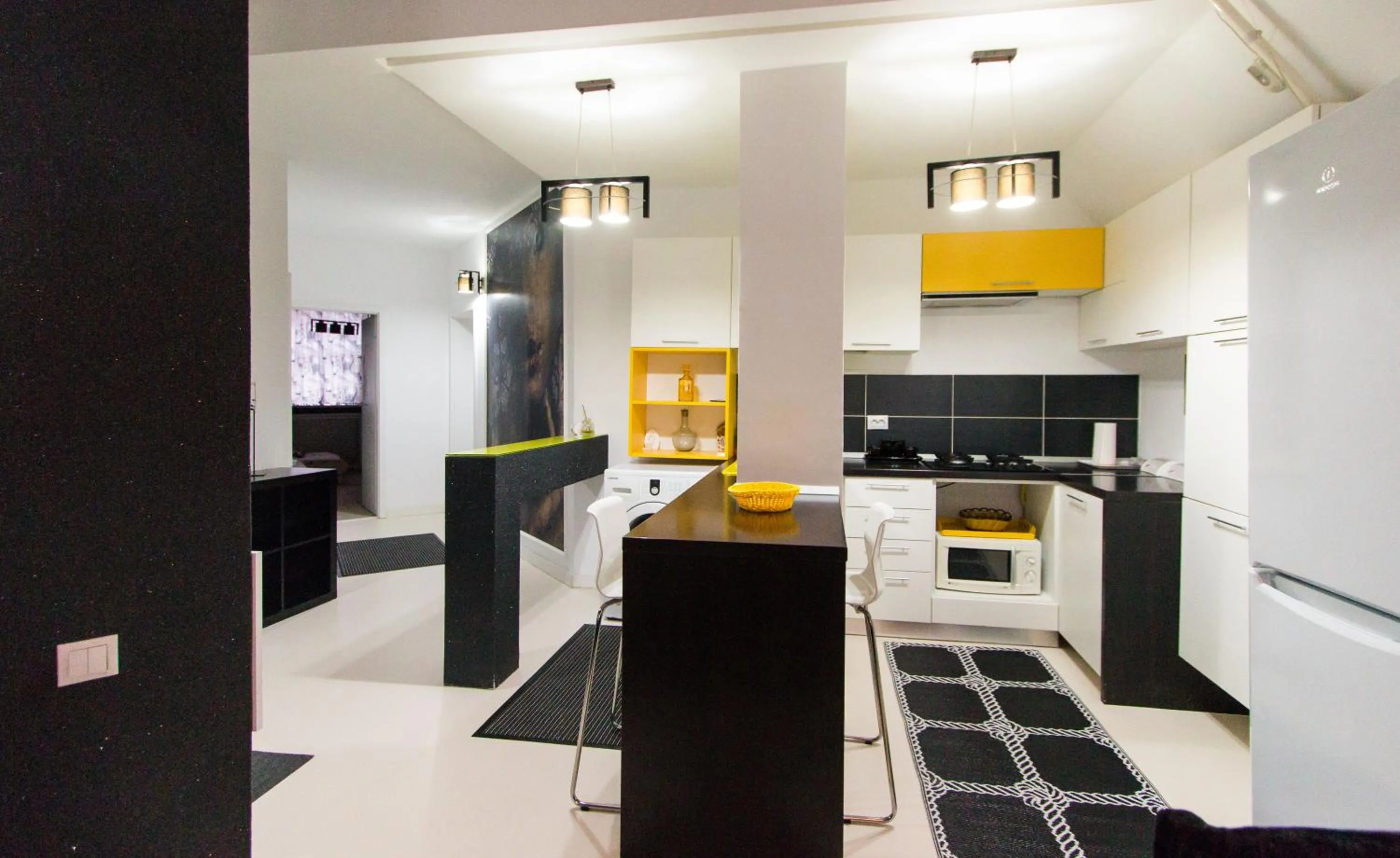 Kitchen or kitchenette in Hotel Jolie Apartments