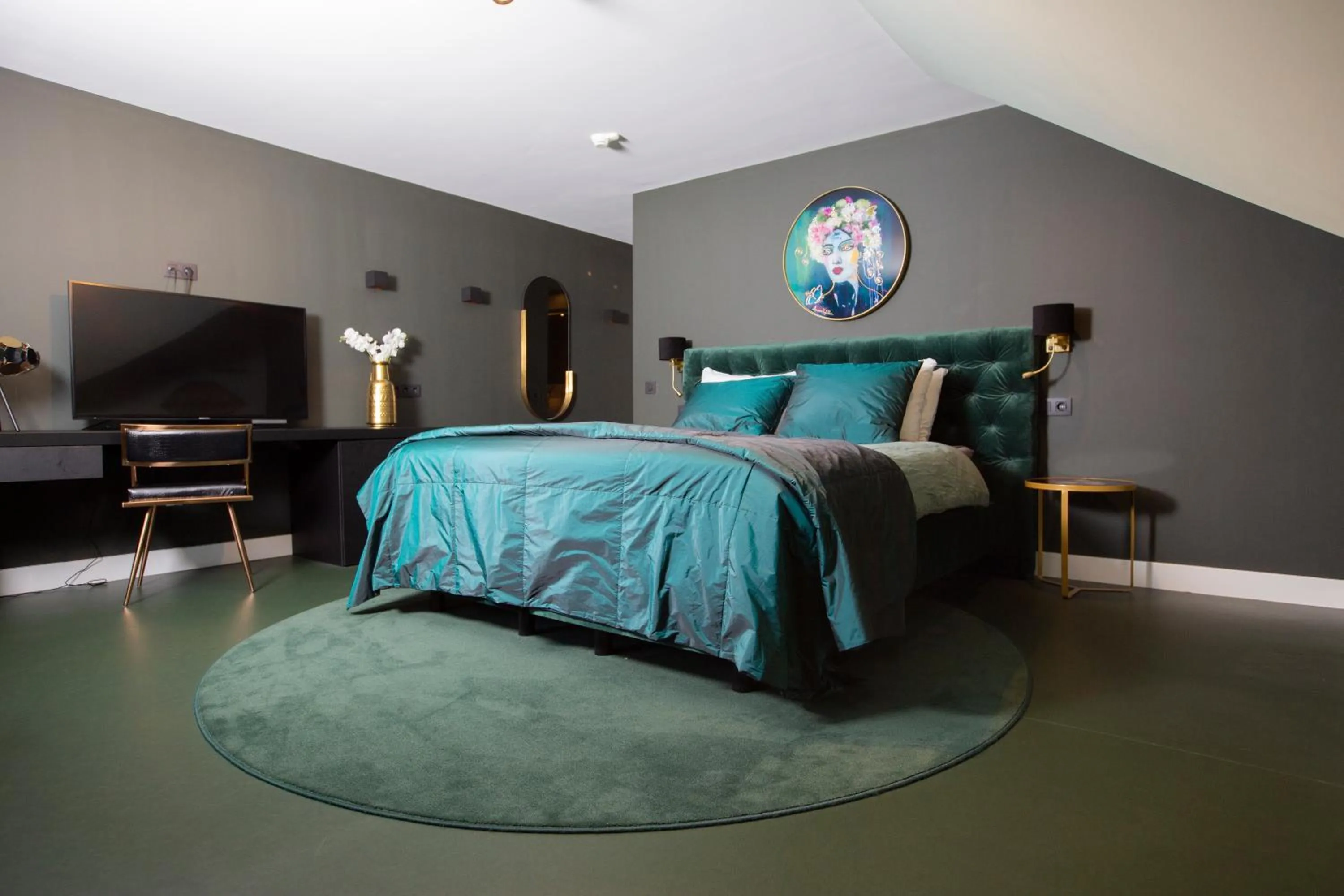 Bedroom, Bed in Landhuishotel De Bloemenbeek