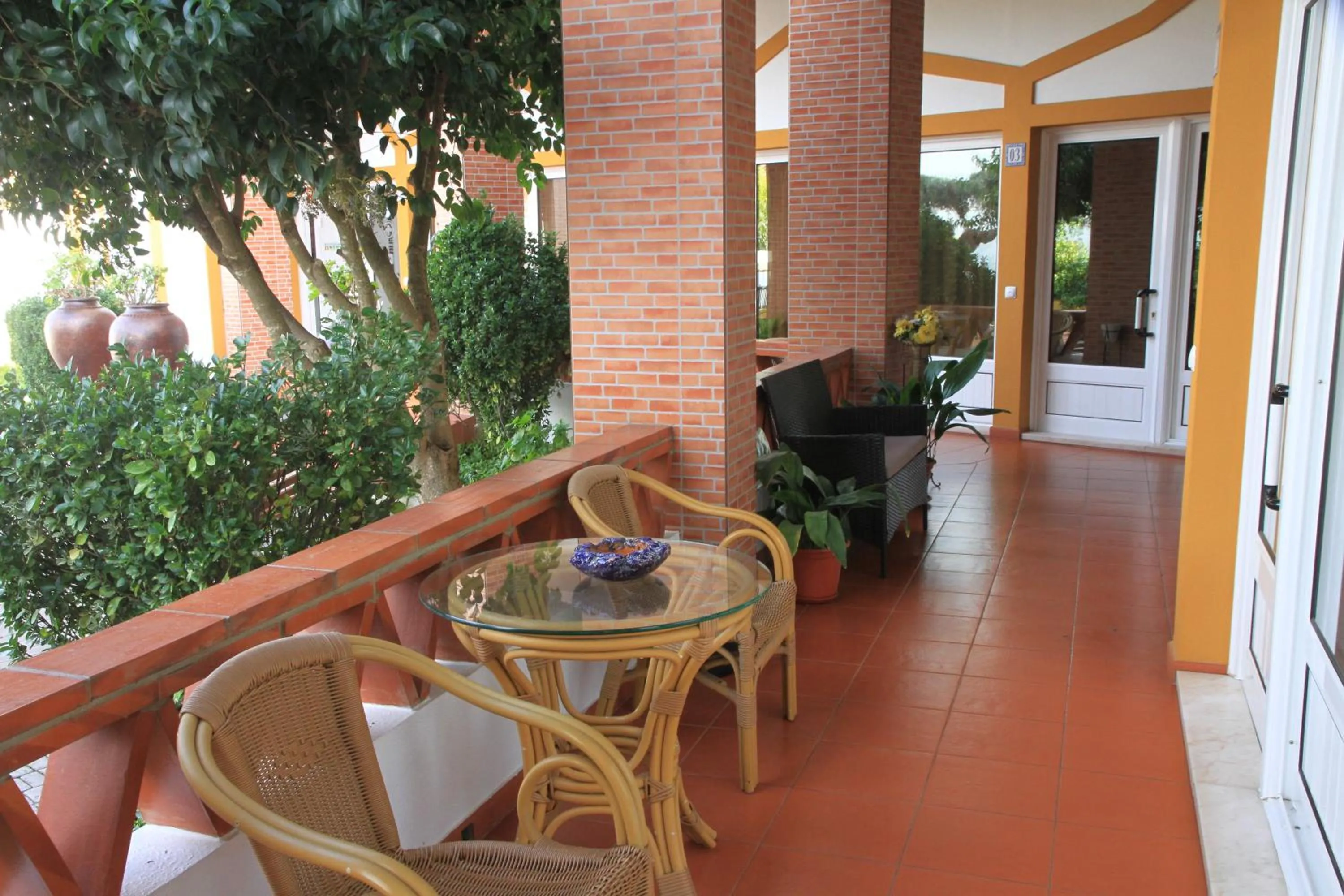 Patio in Hotel Santa Clara