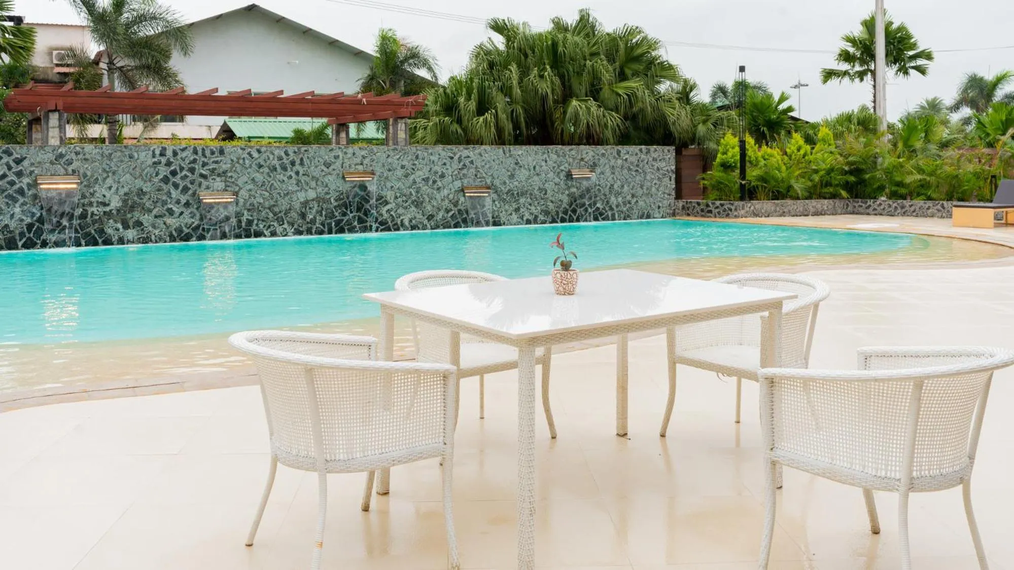 Swimming pool in Monk's Nirvanaa Hotel & Resort