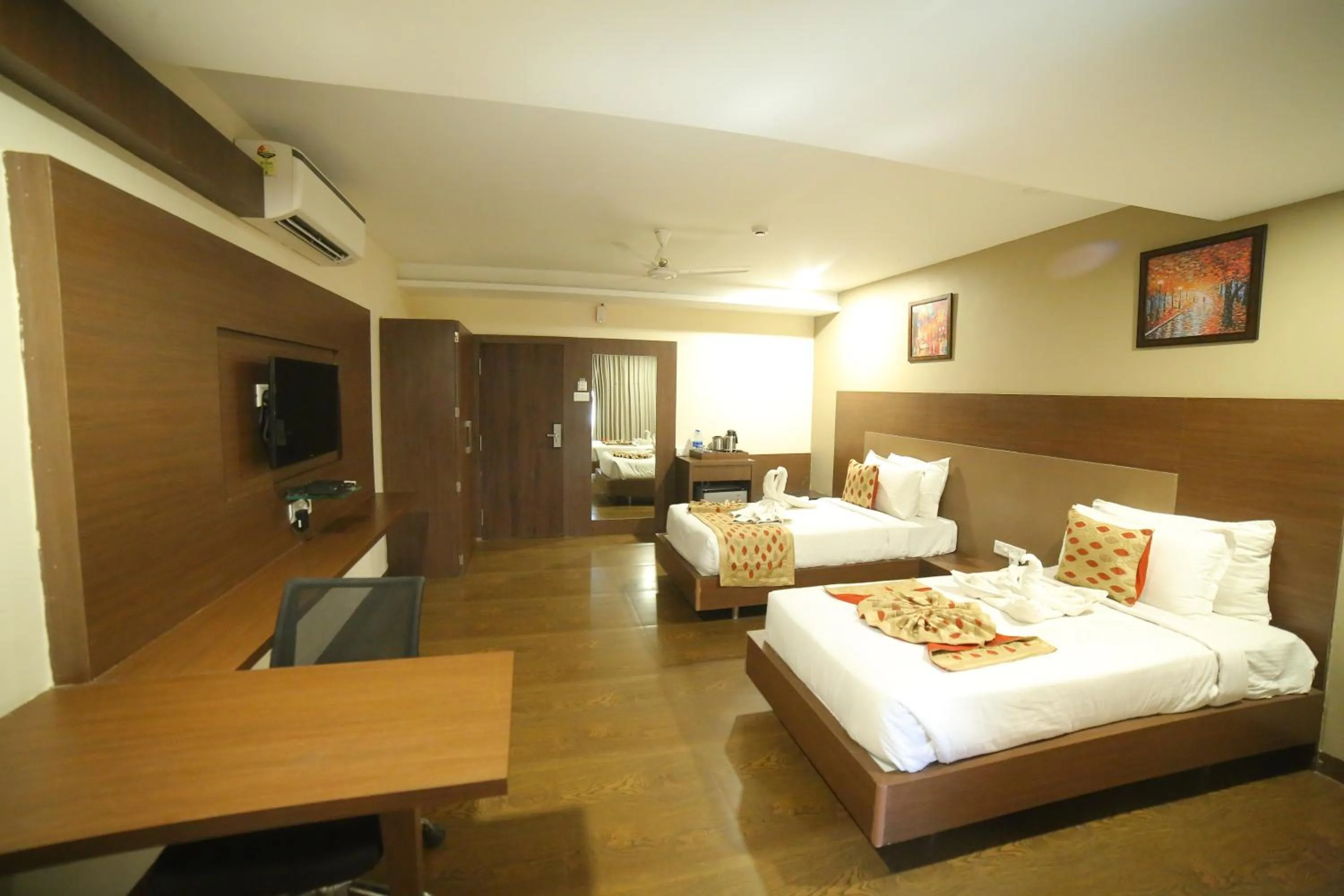 Bed in Monk's Nirvanaa Hotel & Resort