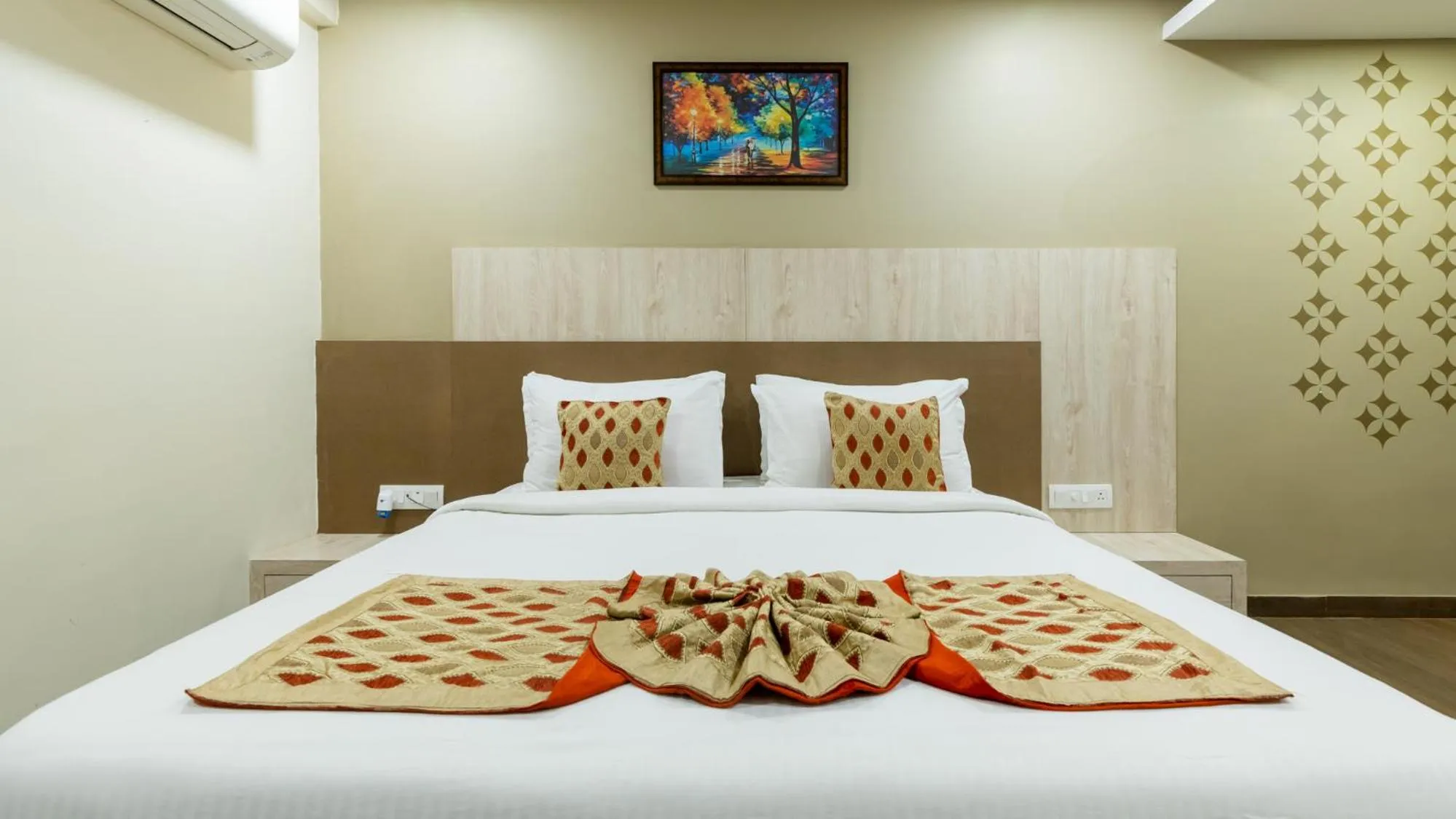 Bed in Monk's Nirvanaa Hotel & Resort