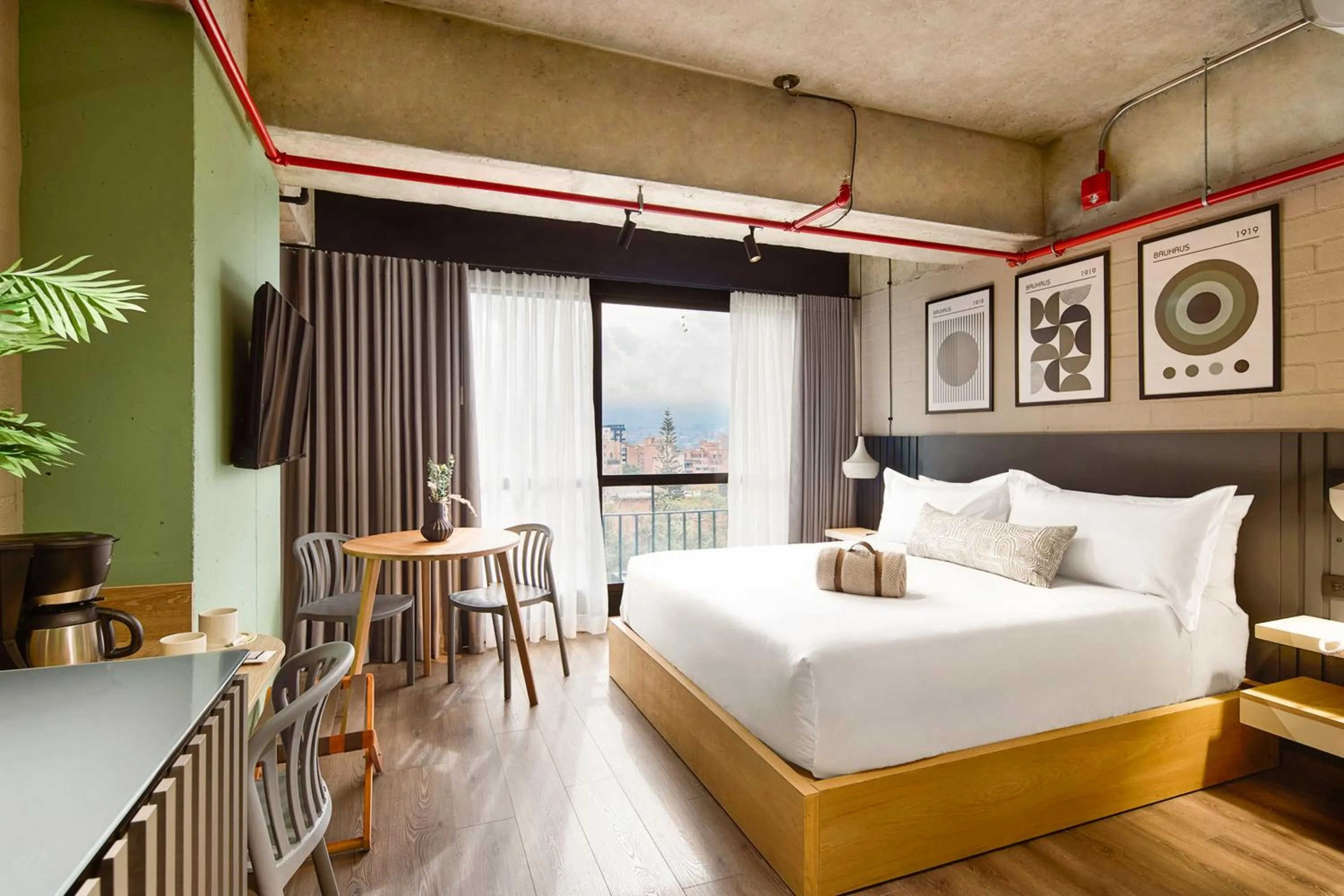 Bed in Urbit Social Lofts