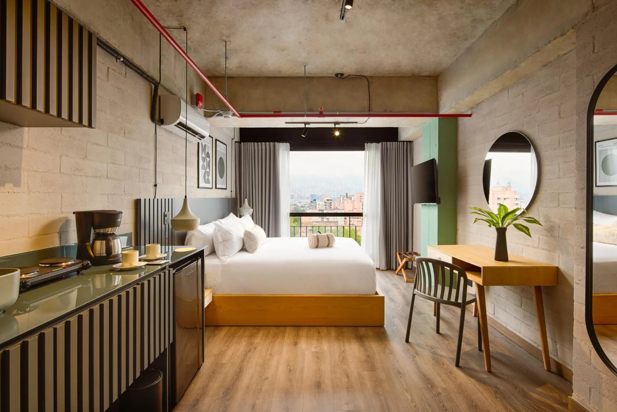 Bed in Urbit Social Lofts