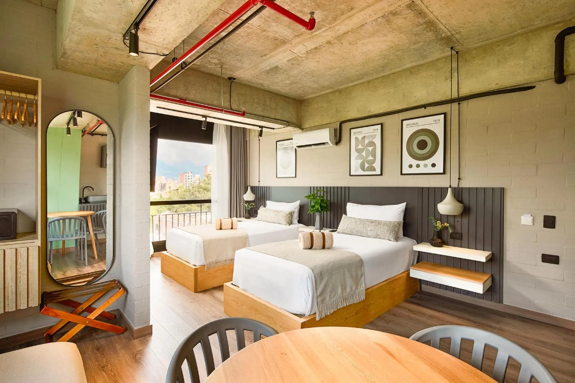 Bed in Urbit Social Lofts