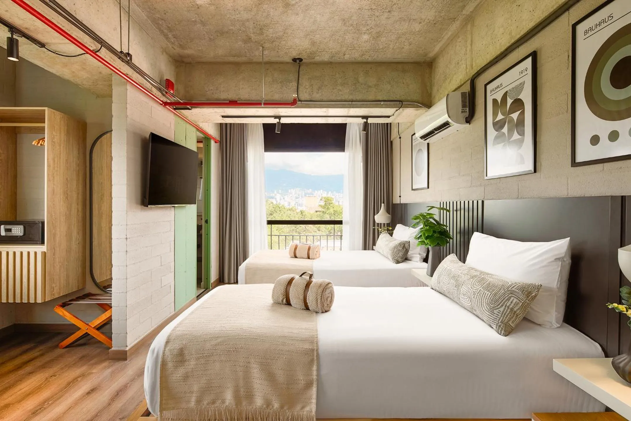 Bed in Urbit Social Lofts