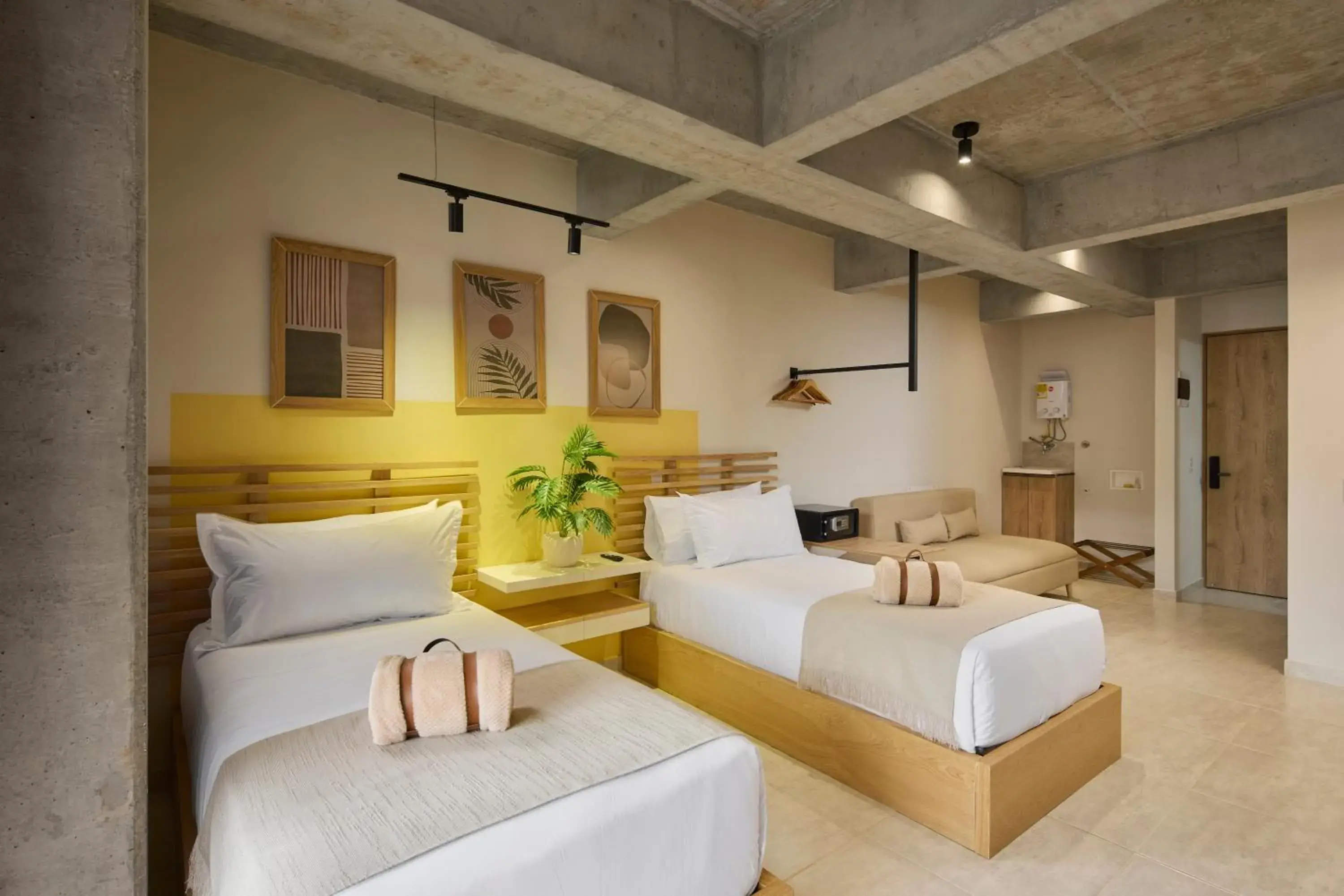 Twin Room with Balcony in 30 Living Suites Twin Room with Balcony in 30 Living Suites