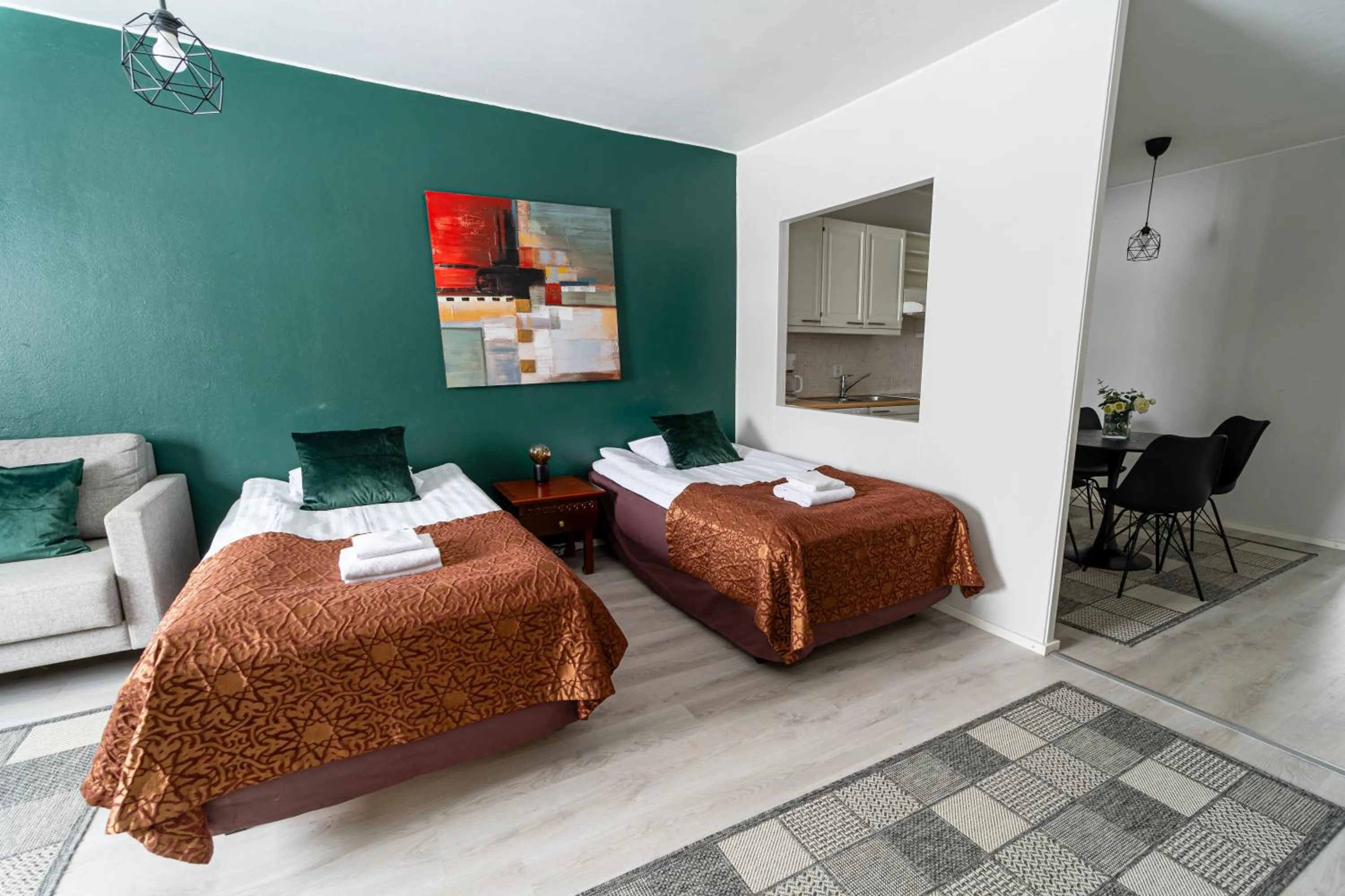 Bed in Hotel Pohjankievari