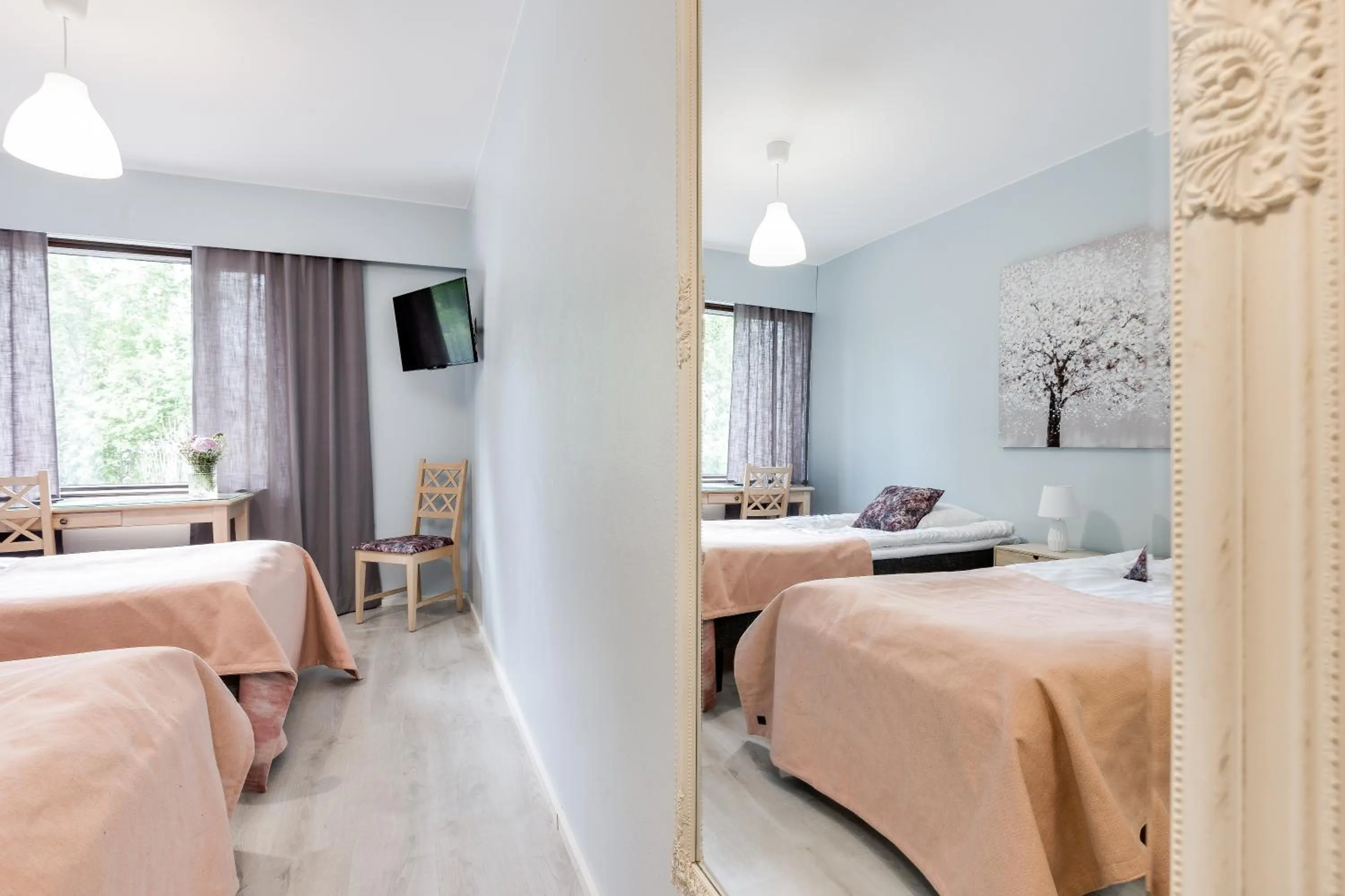 Bed in Hotel Pohjankievari