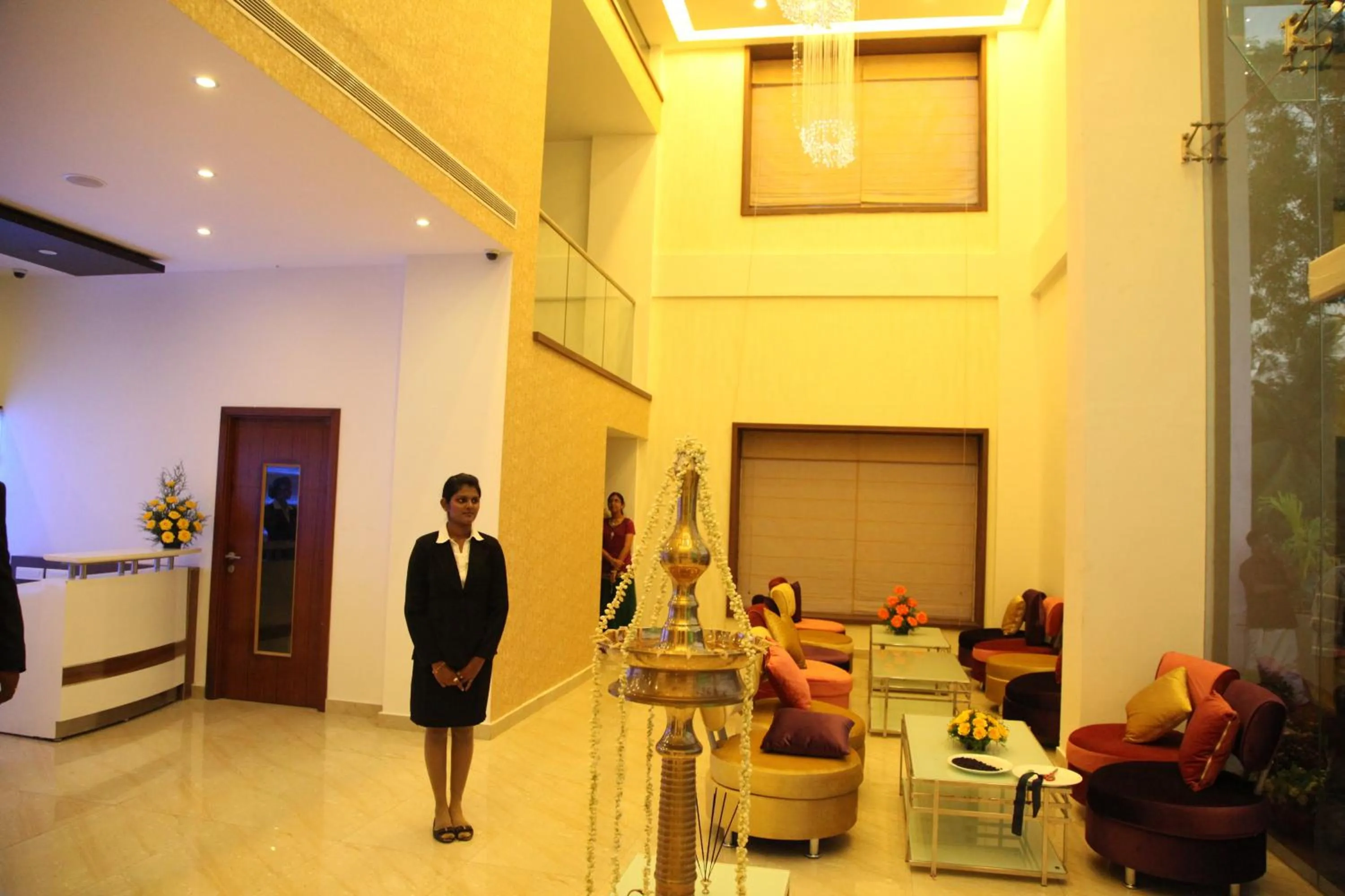 Lobby or reception in Paravoor Galaxy Hotel