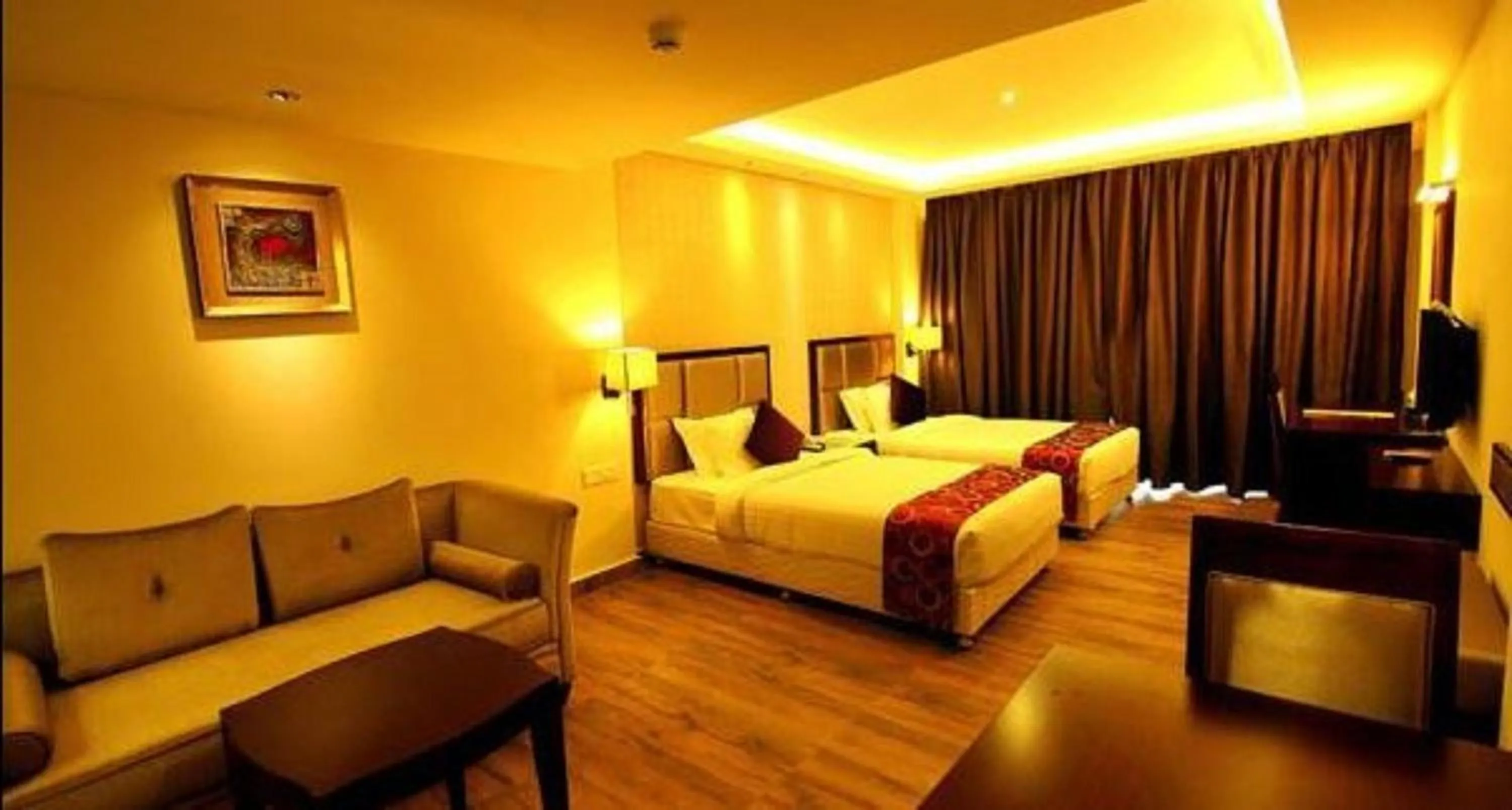 Bedroom, Bed in Paravoor Galaxy Hotel