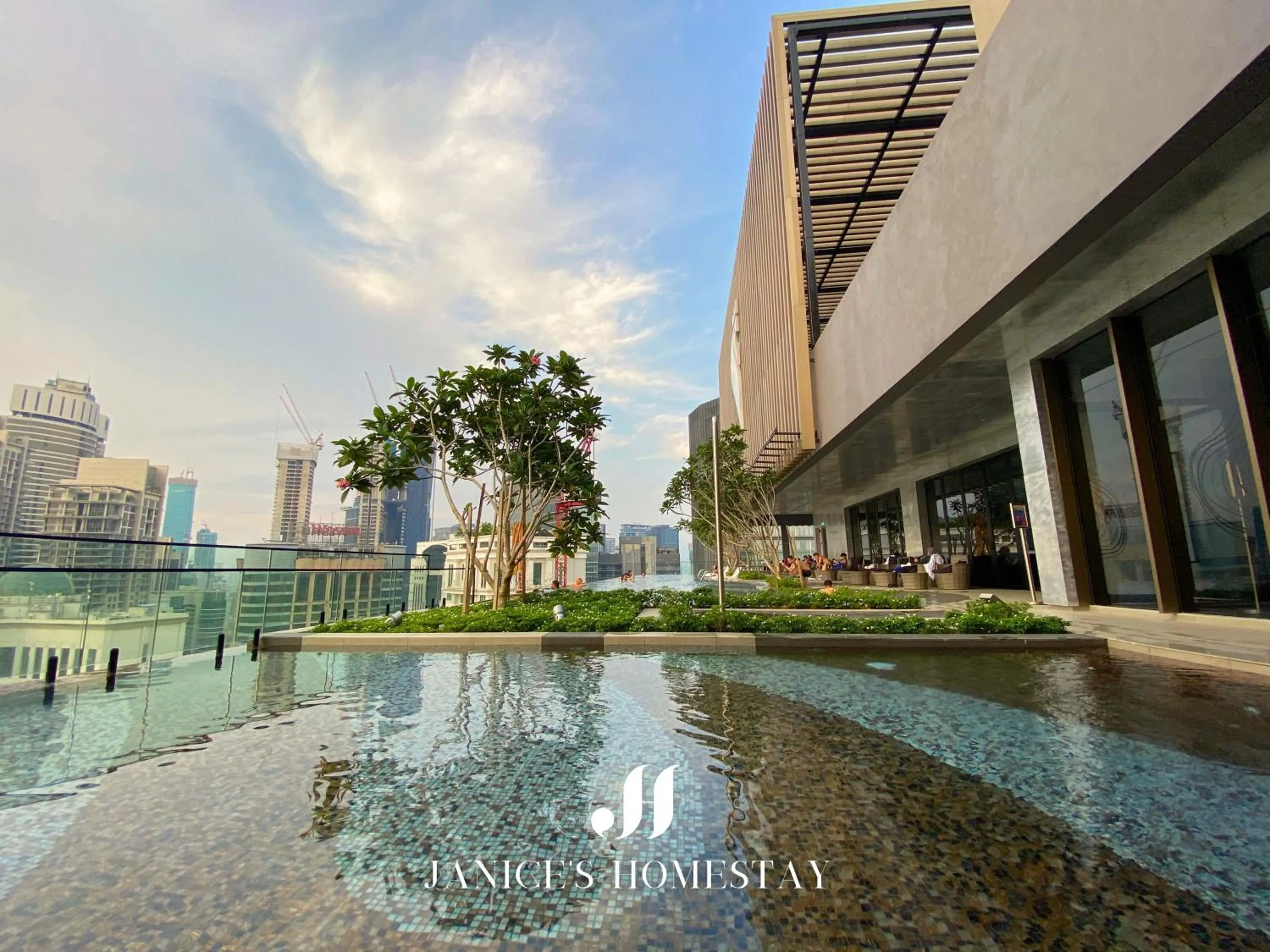 Swimming pool in Axon Residences Bukit Bintang by Janice's Homestay