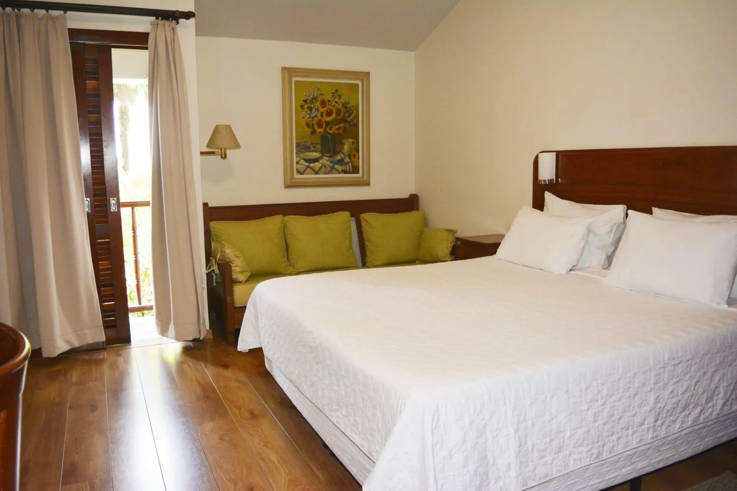 Bed in Pousada O Garimpo.