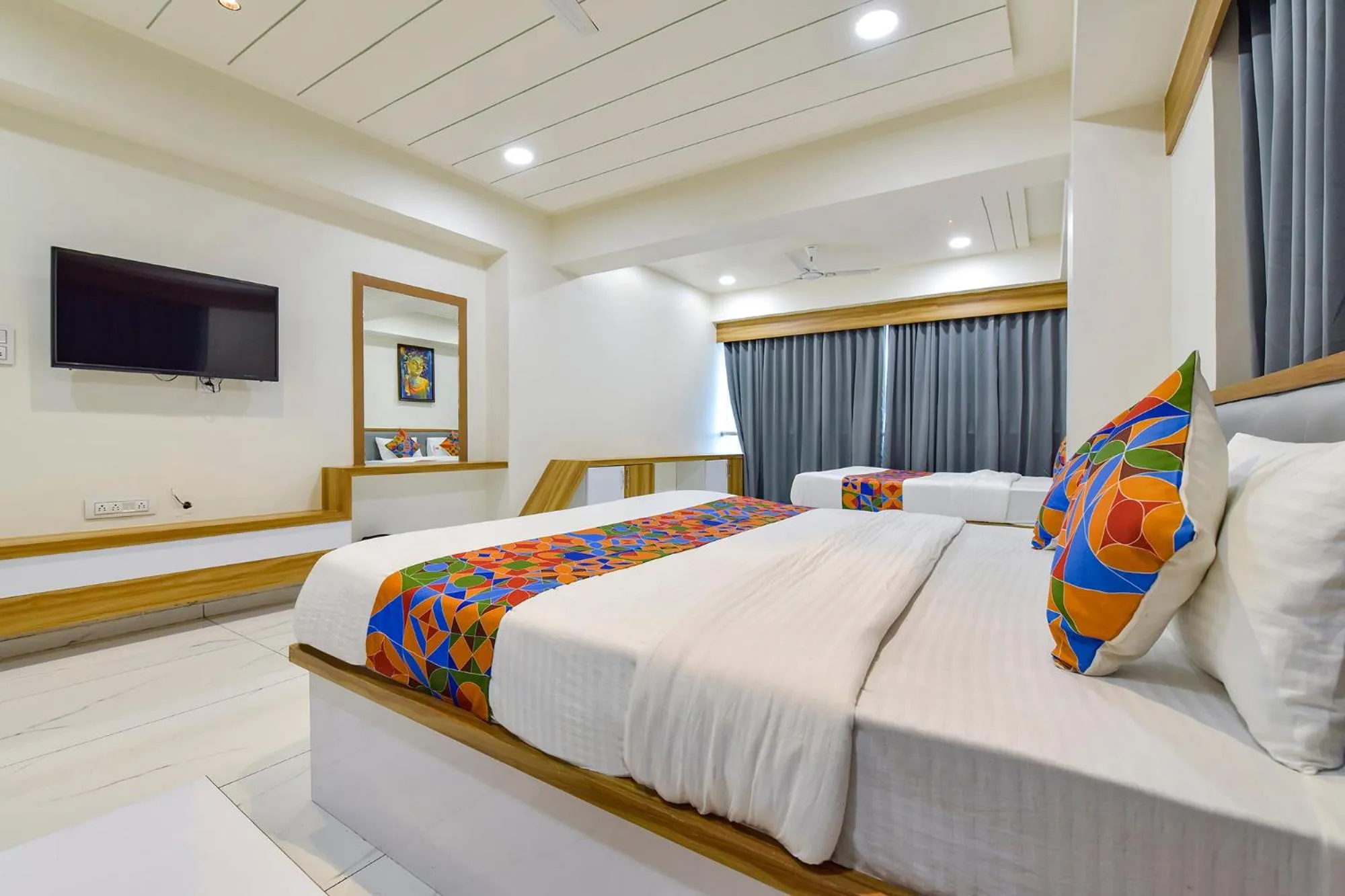 Bed in FabHotel Bliss