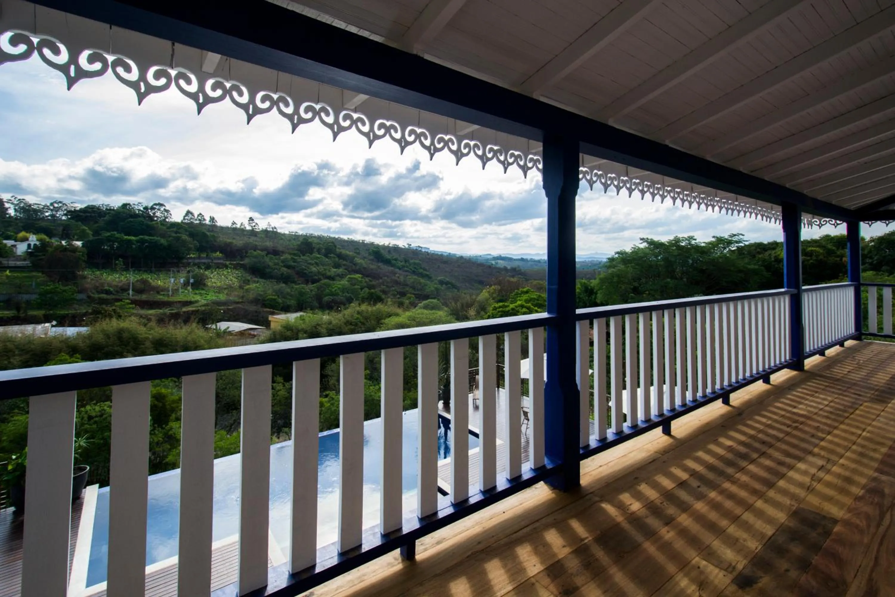 Balcony/Terrace in Pousada Chão de Minas