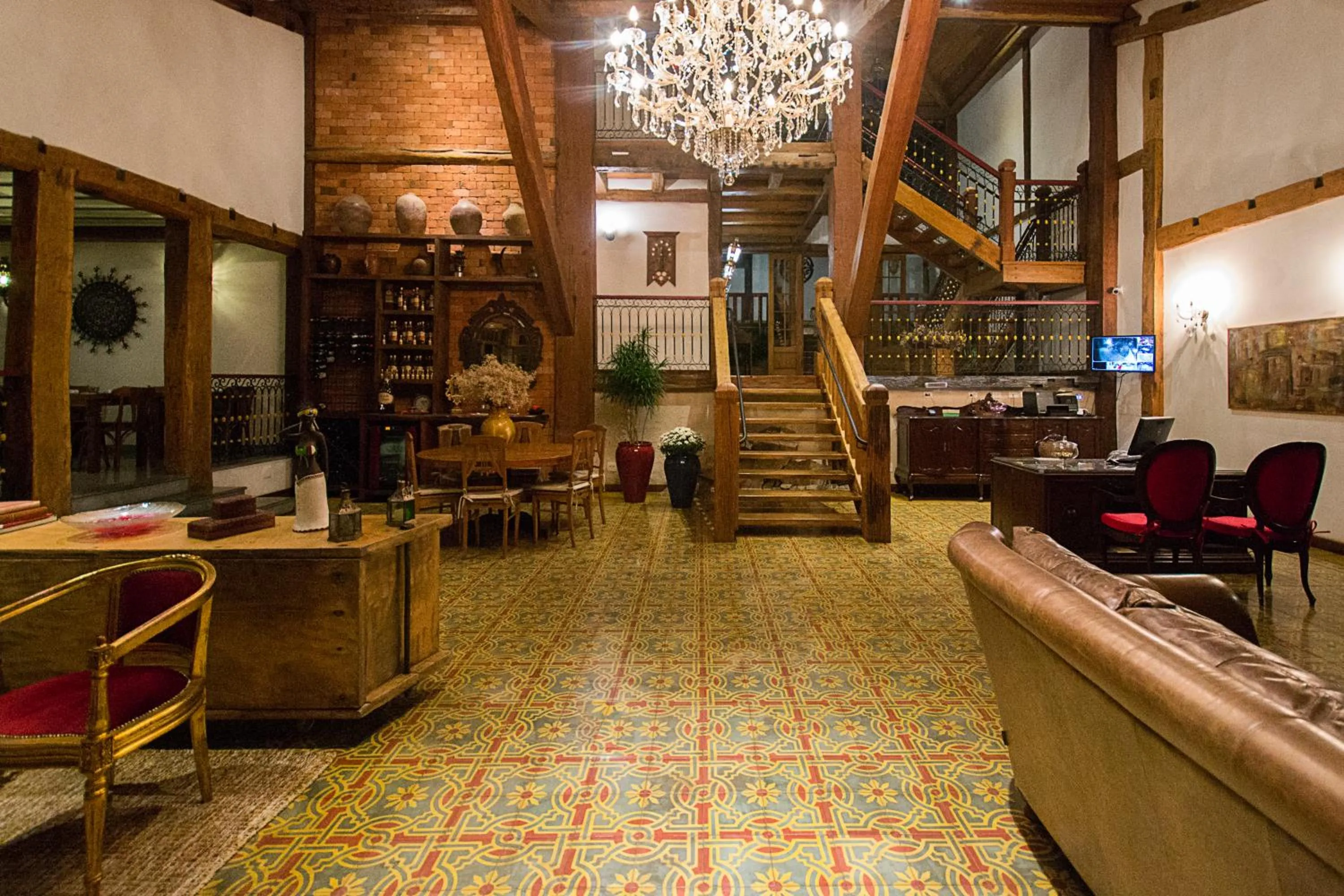 Lobby or reception in Pousada Chão de Minas