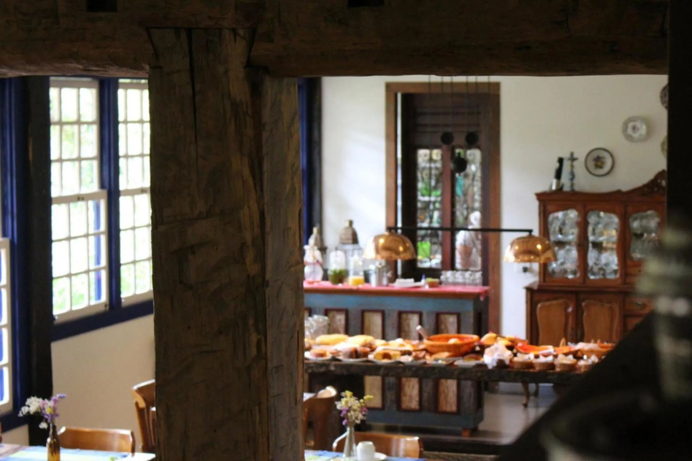 Continental breakfast in Pousada Chão de Minas