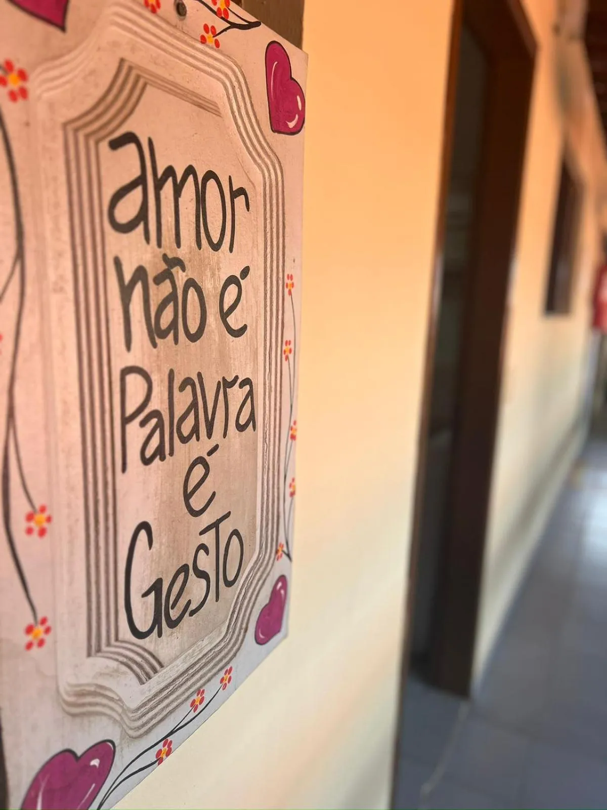 Decorative detail in Pousada Flor Dália