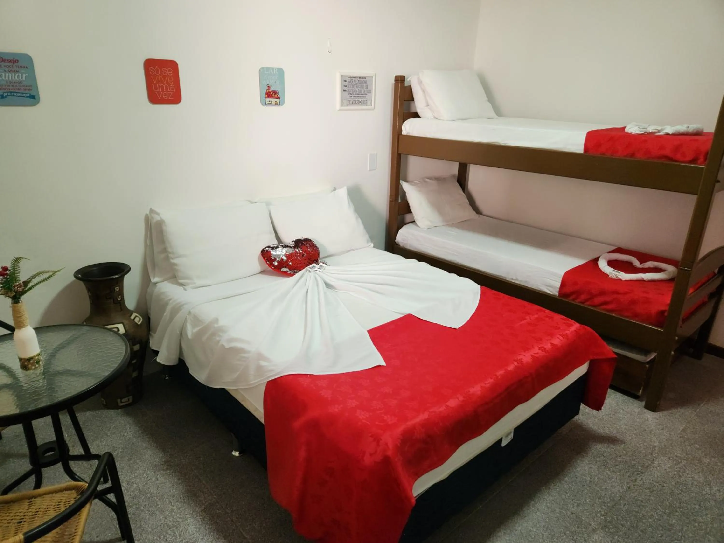 Bed in Pousada Flor Dália