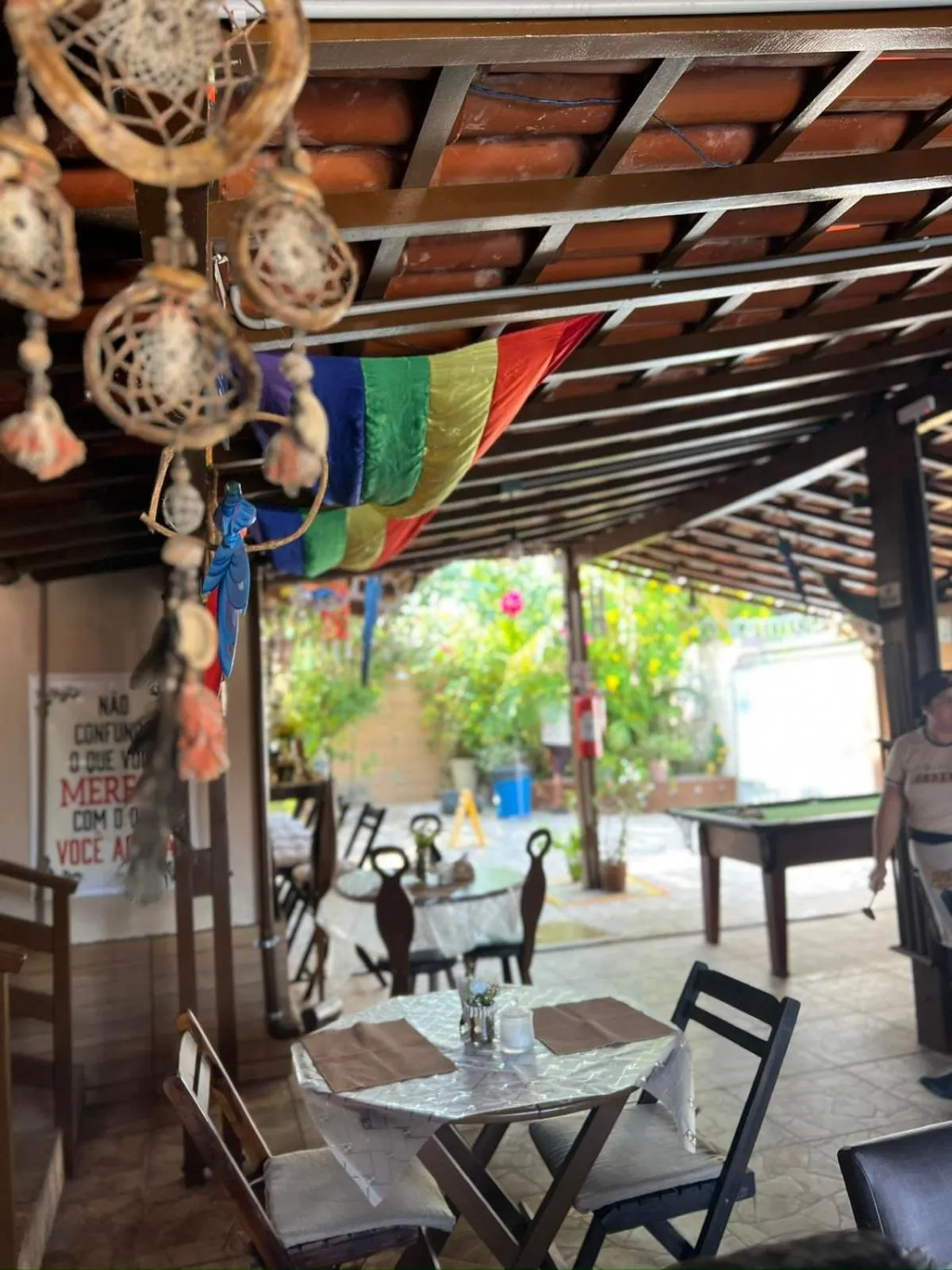 Dining area in Pousada Flor Dália