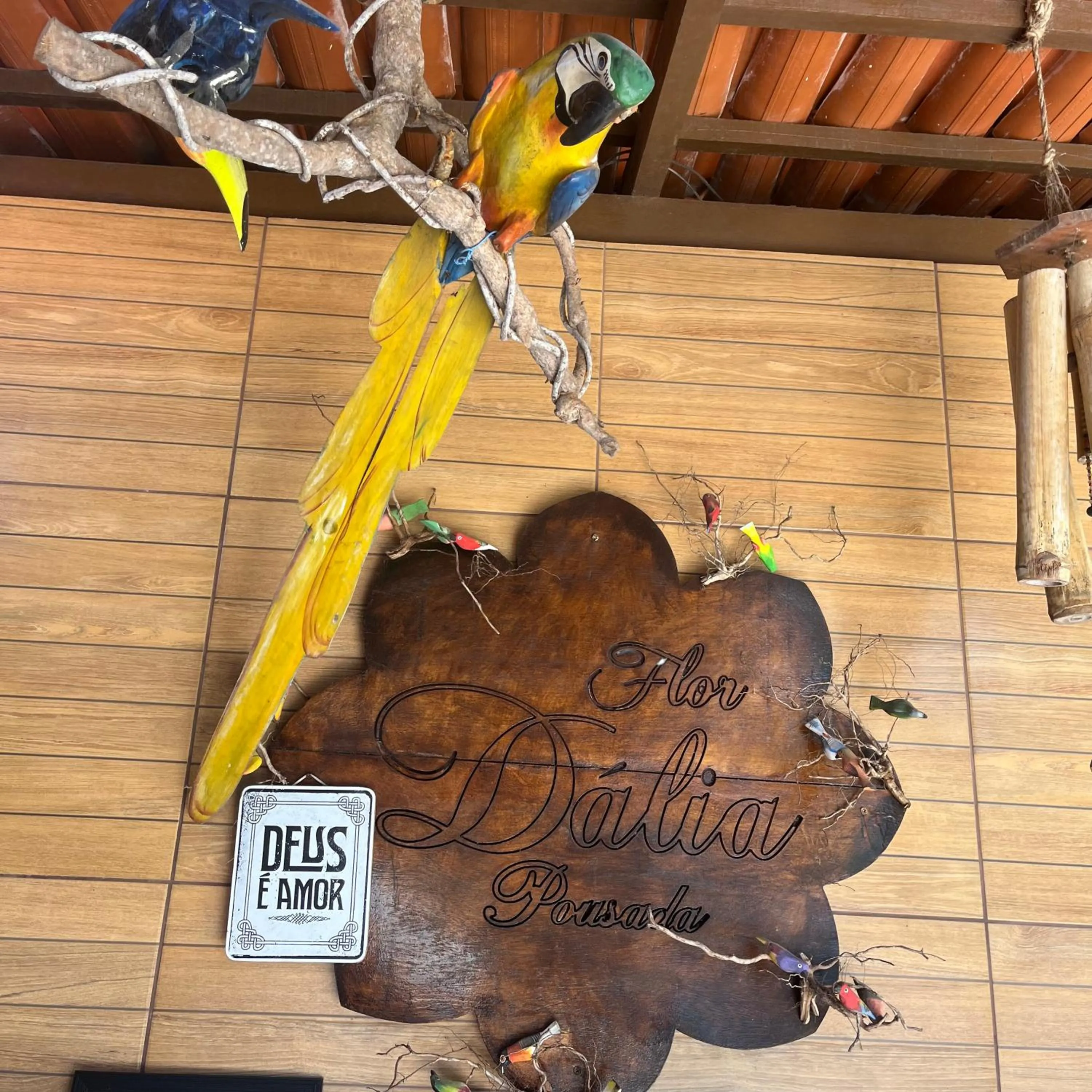 Decorative detail in Pousada Flor Dália