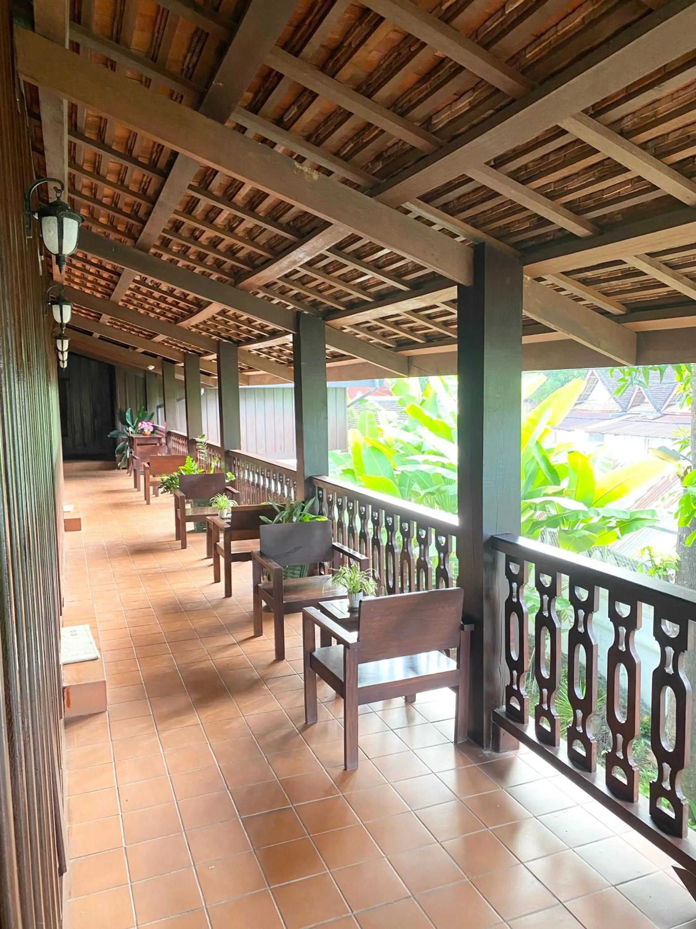 Patio in Luang Prabang Residence & Travel