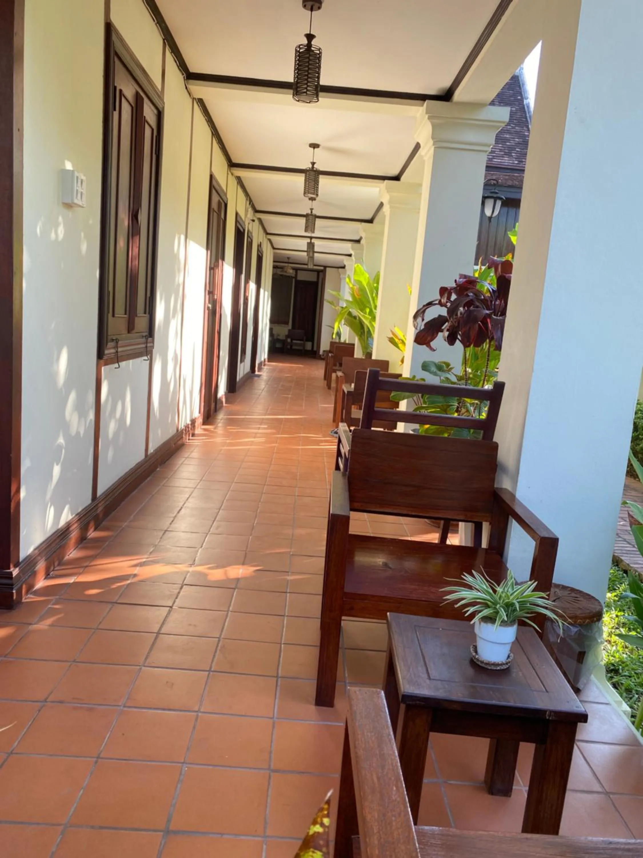 Patio in Luang Prabang Residence & Travel