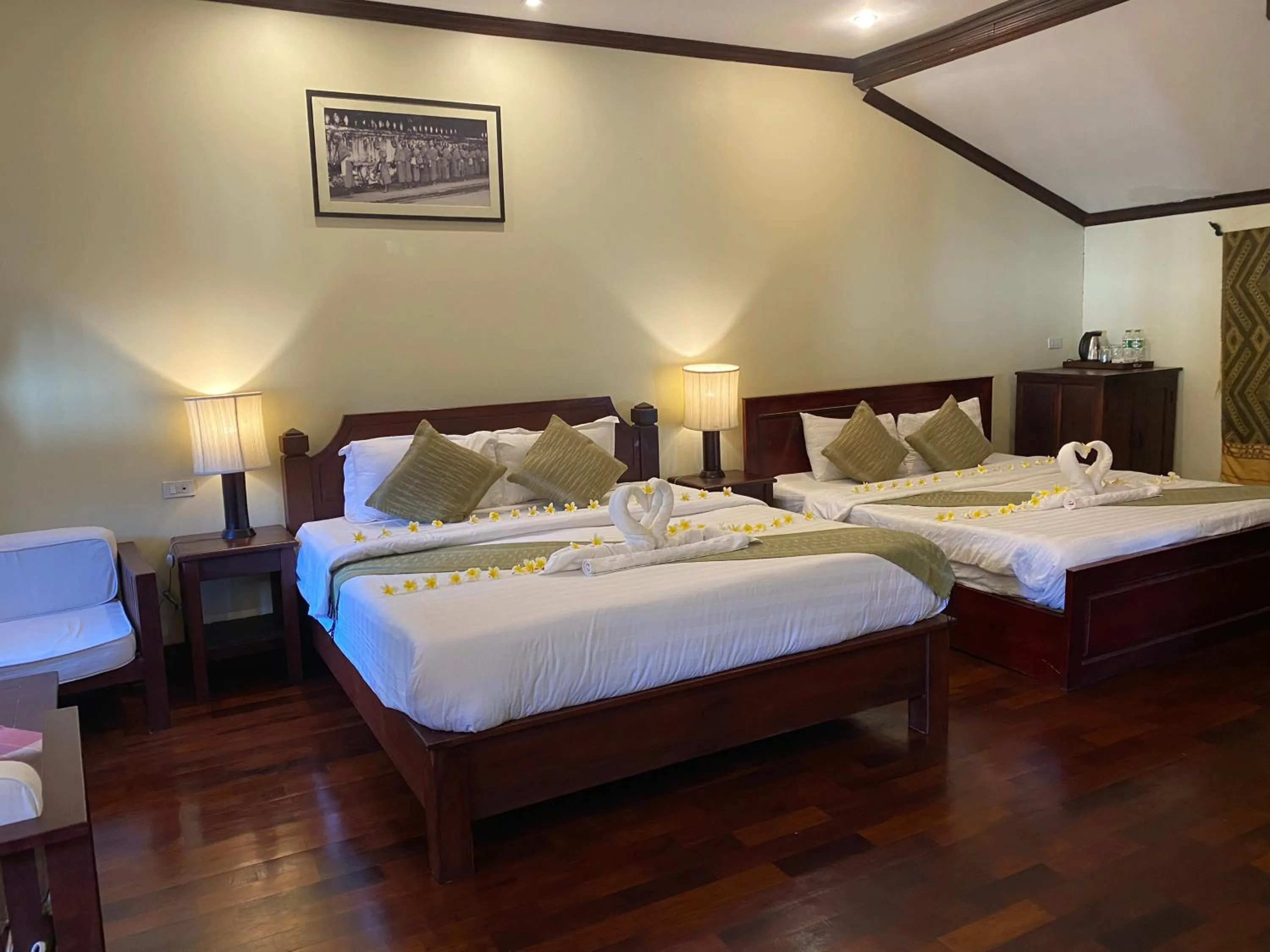 Photo of the whole room, Bed in Luang Prabang Residence & Travel