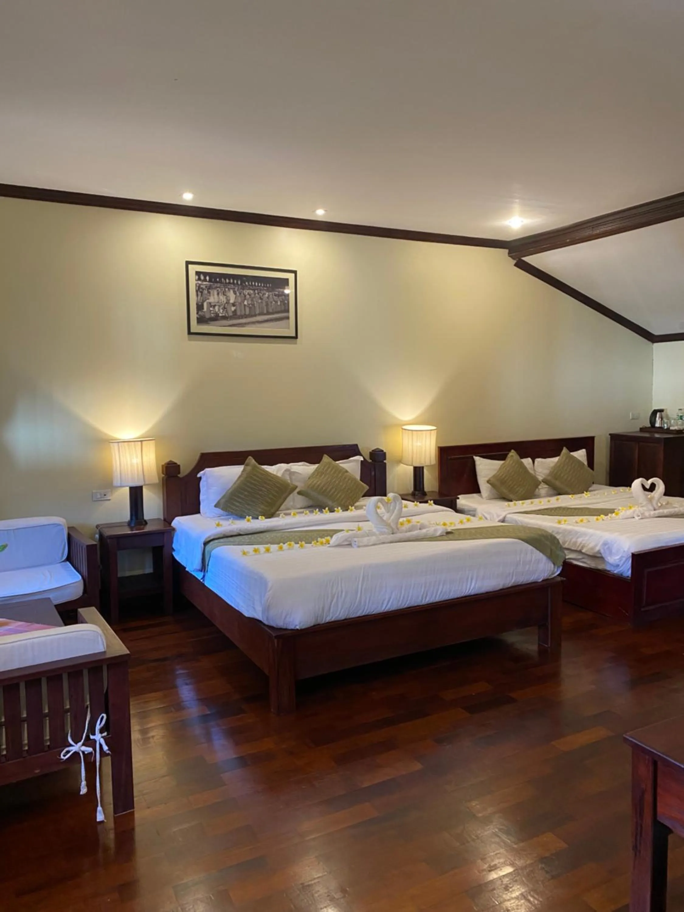 Photo of the whole room, Bed in Luang Prabang Residence & Travel