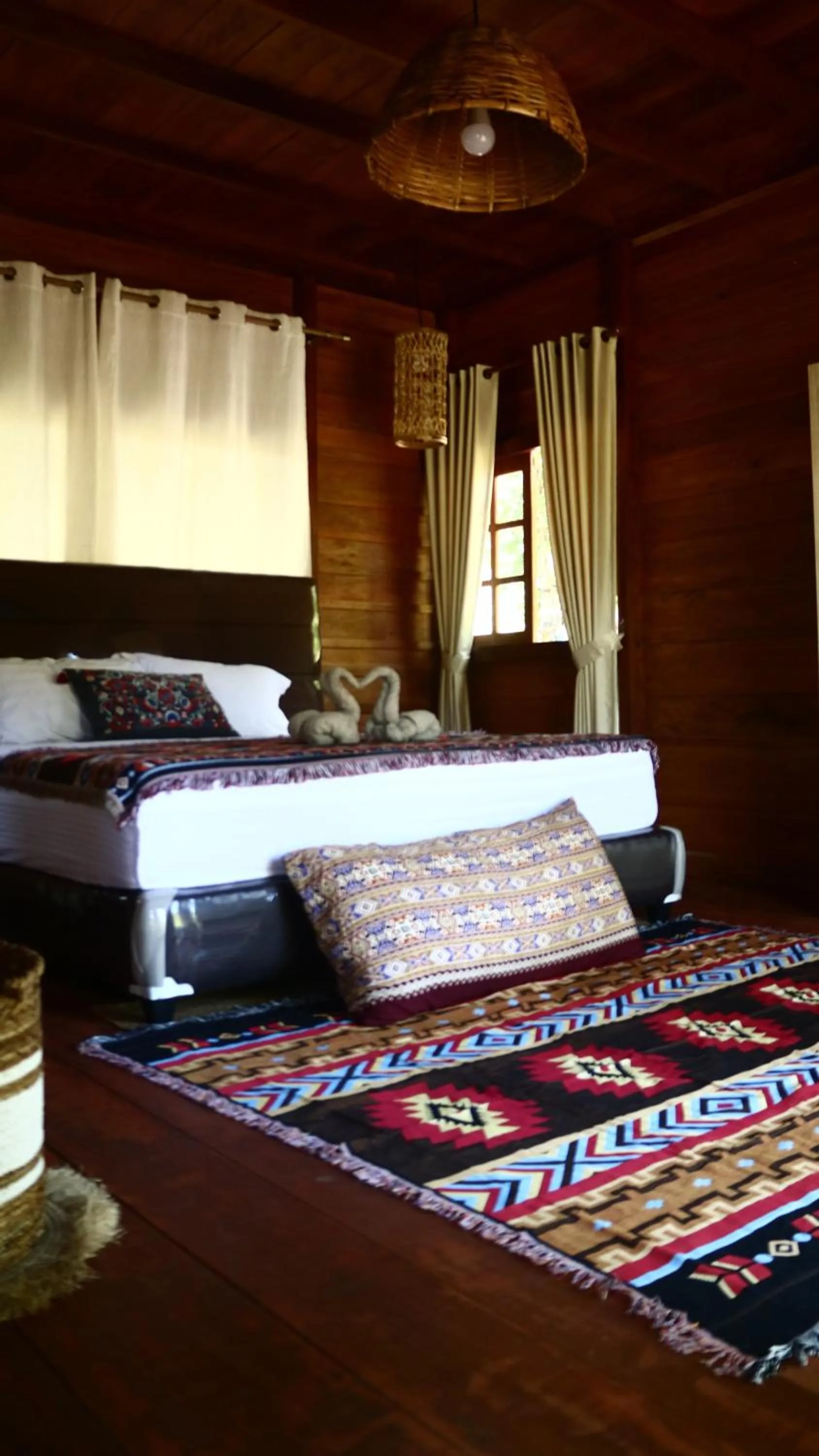 Bed in Uma Villa Manado