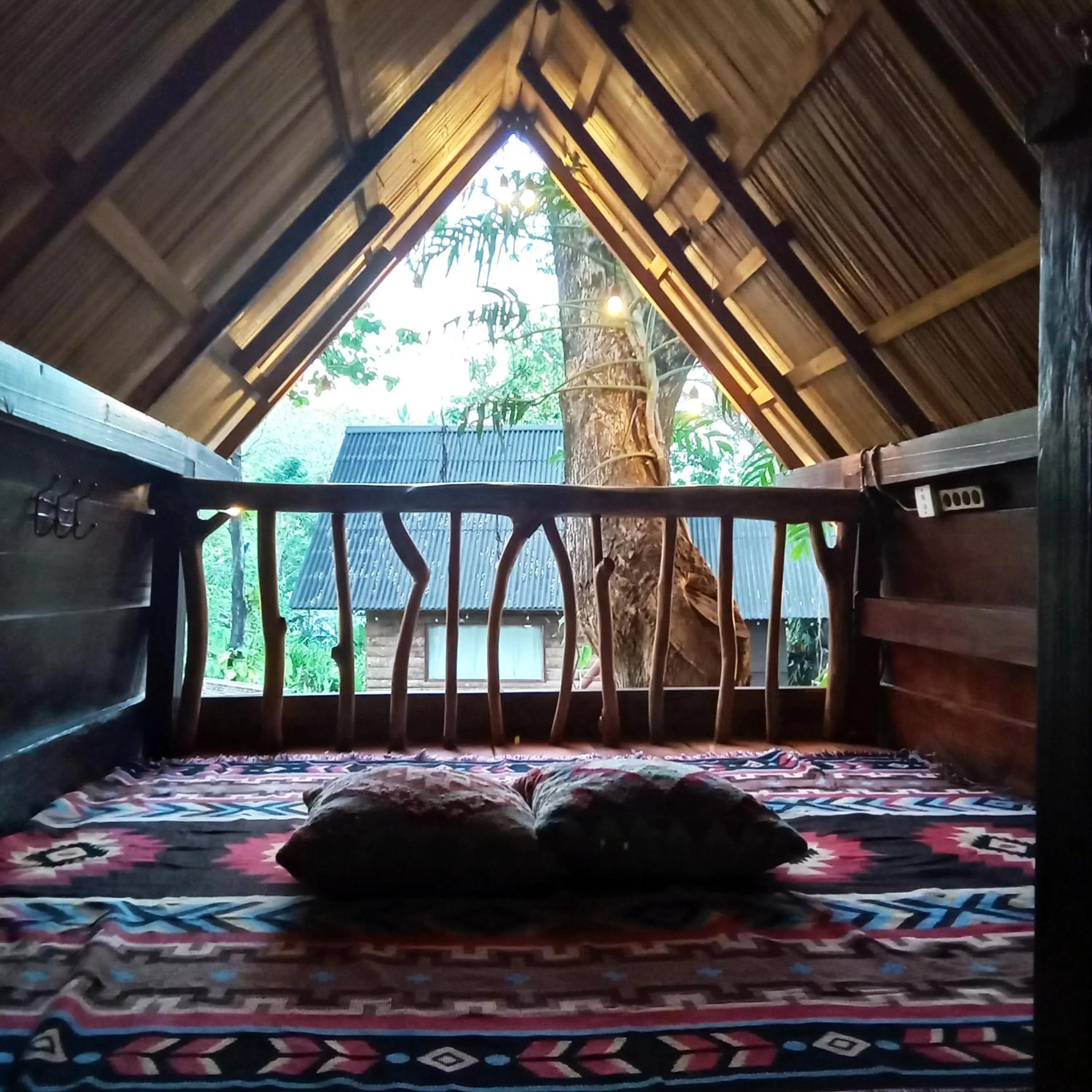 Bed in Uma Villa Manado