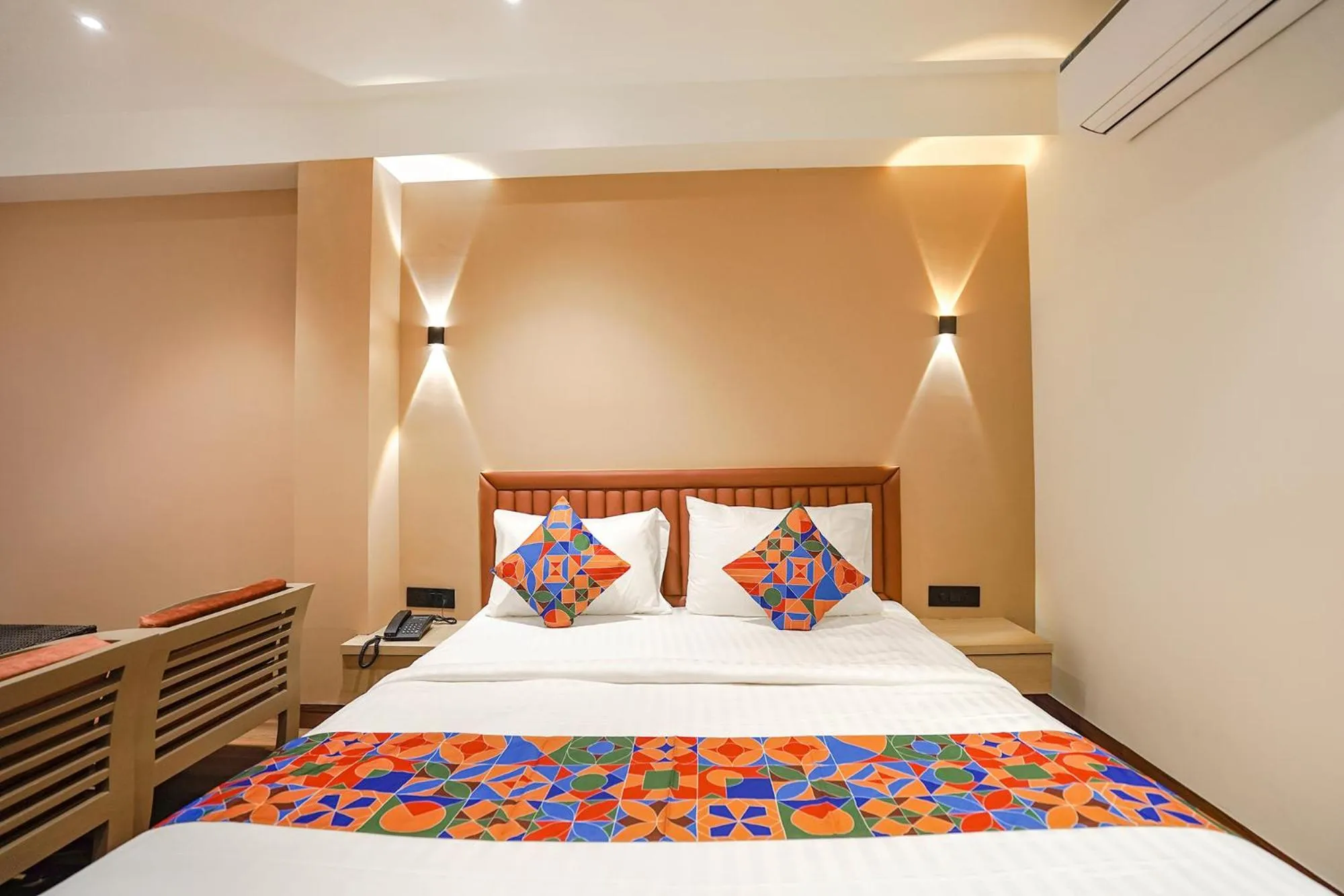 Bed in FabHotel Prime IP Indrapuram