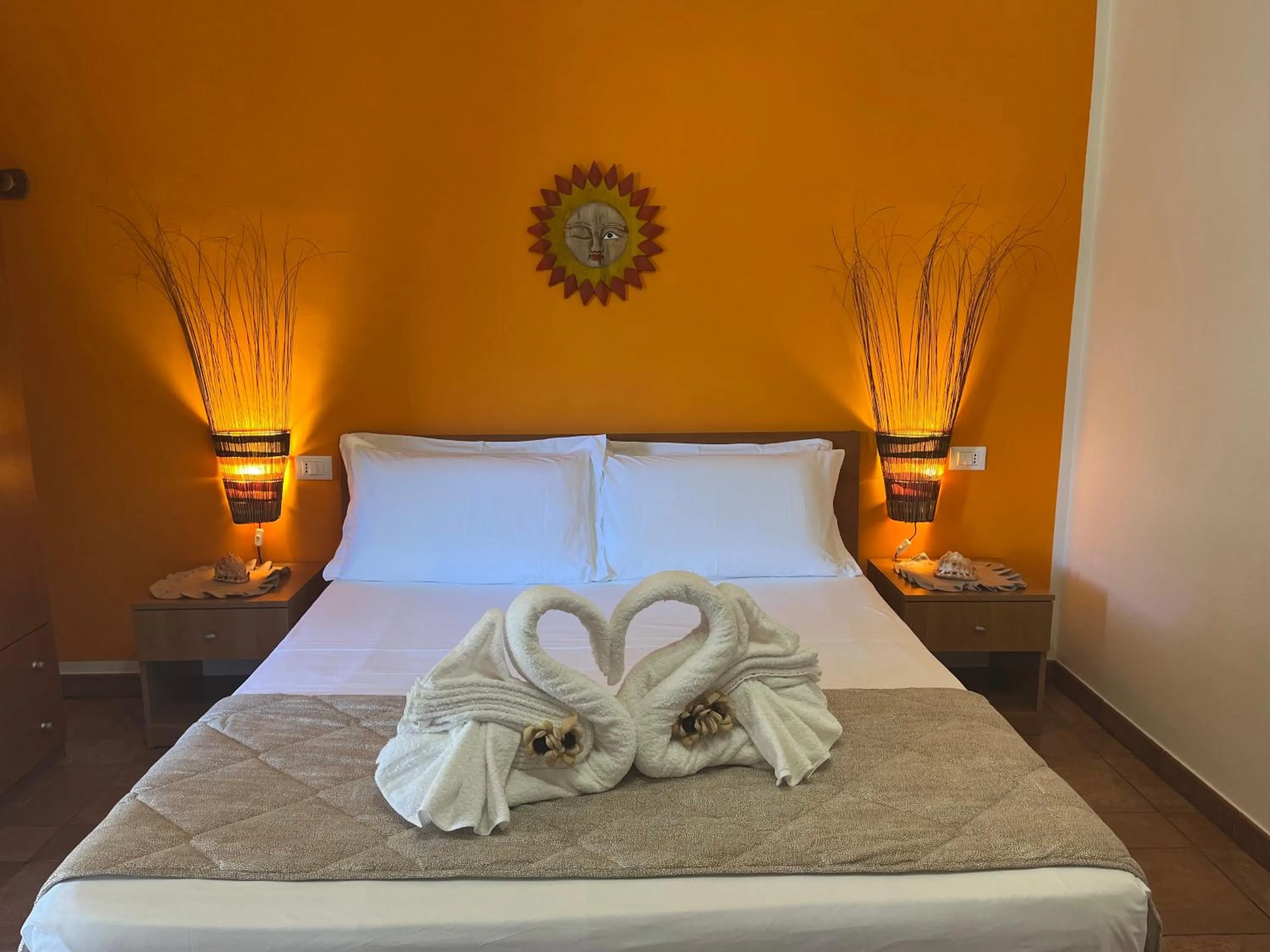 Bedroom, Bed in Tropea Casa Scirocco