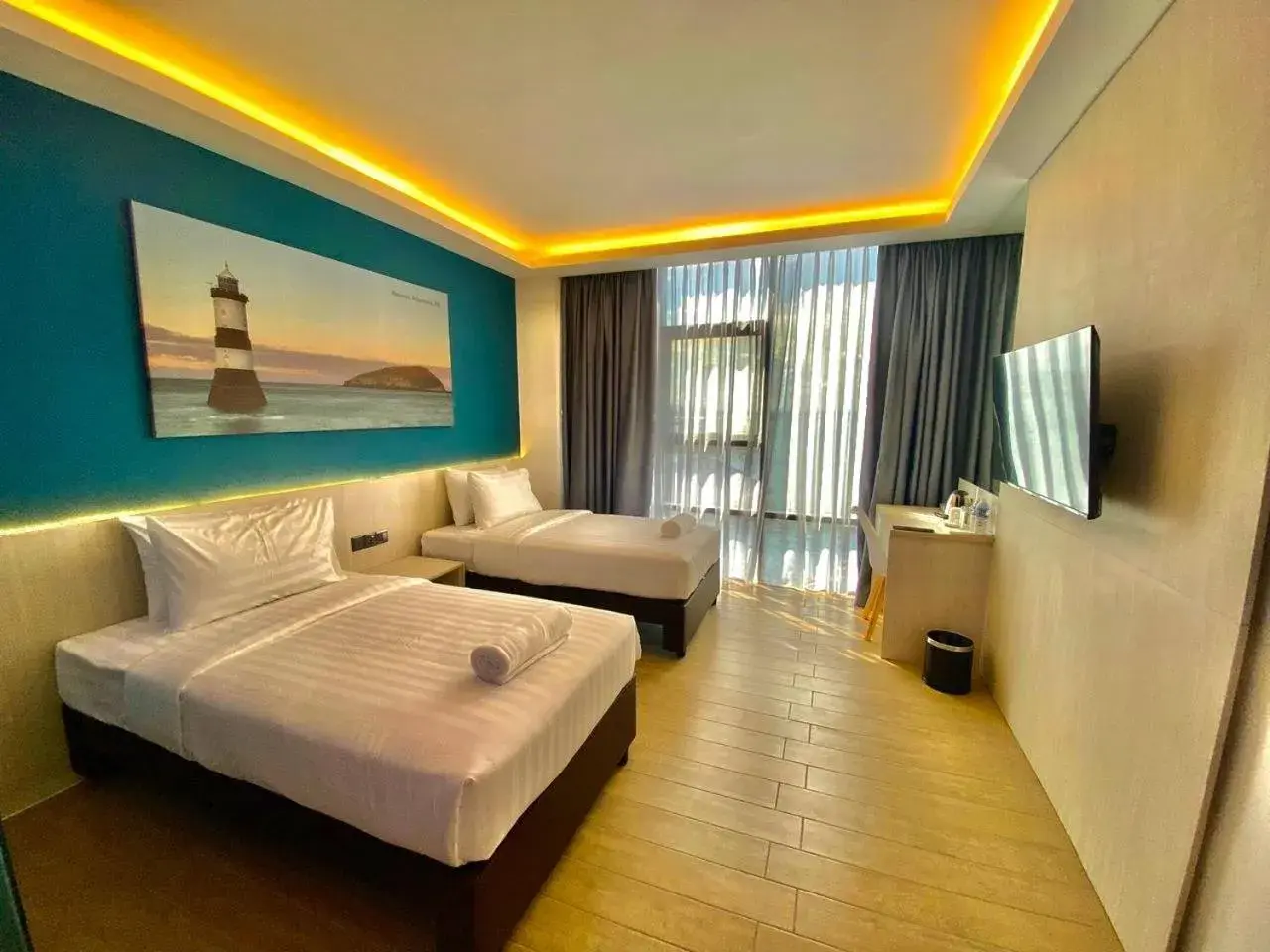 Superior Twin Room in Lighthouse Hotel Semporna Superior Twin Room in Lighthouse Hotel Semporna