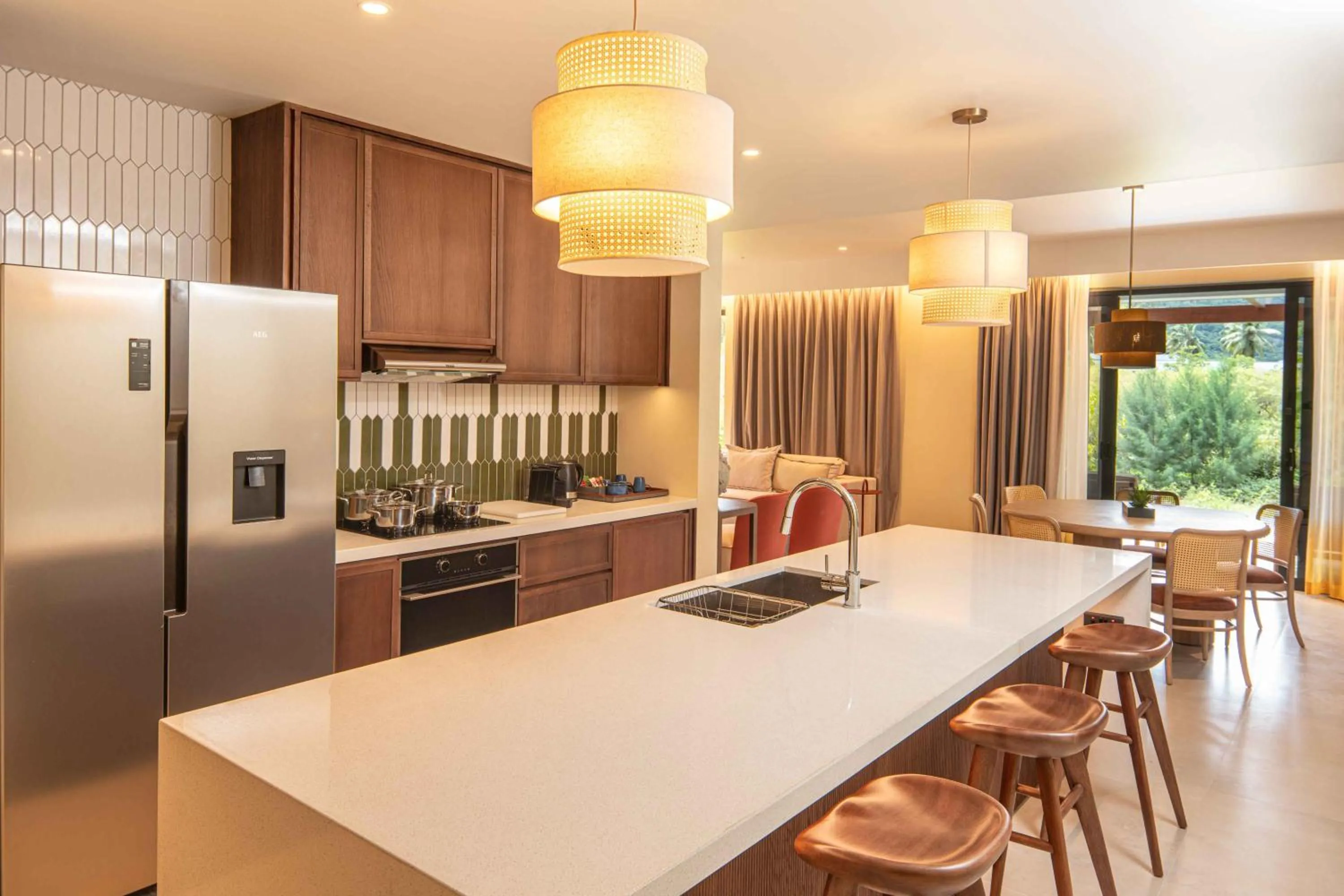 kitchen in Canopy By Hilton Seychelles Resort